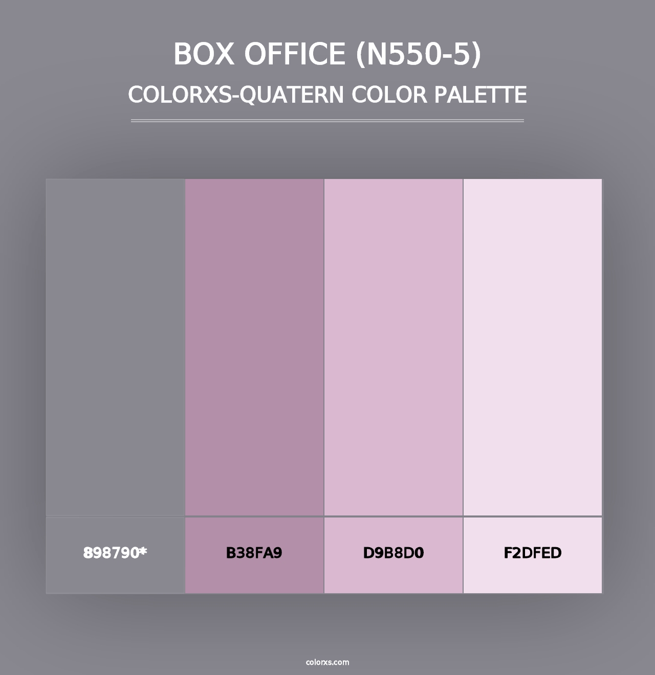 Box Office (N550-5) - Colorxs Quad Palette