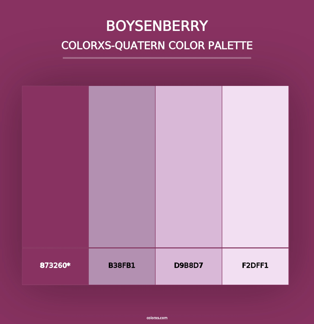 Boysenberry - Colorxs Quad Palette