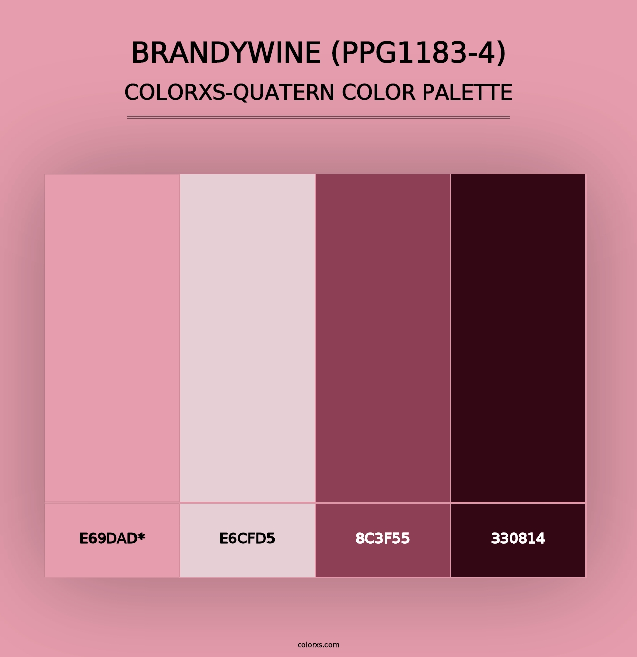 Brandywine (PPG1183-4) - Colorxs Quad Palette