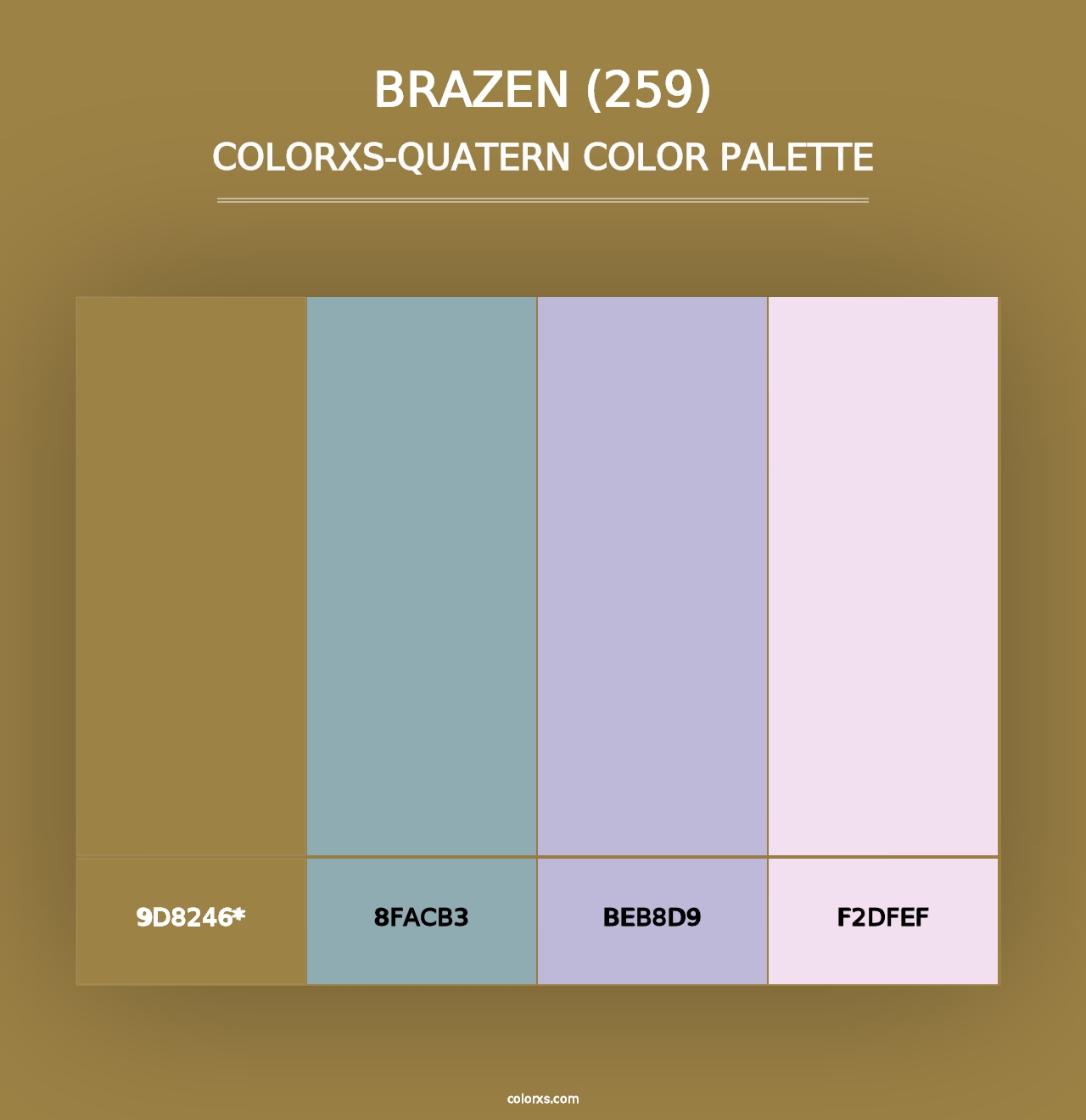 Brazen (259) - Colorxs Quad Palette