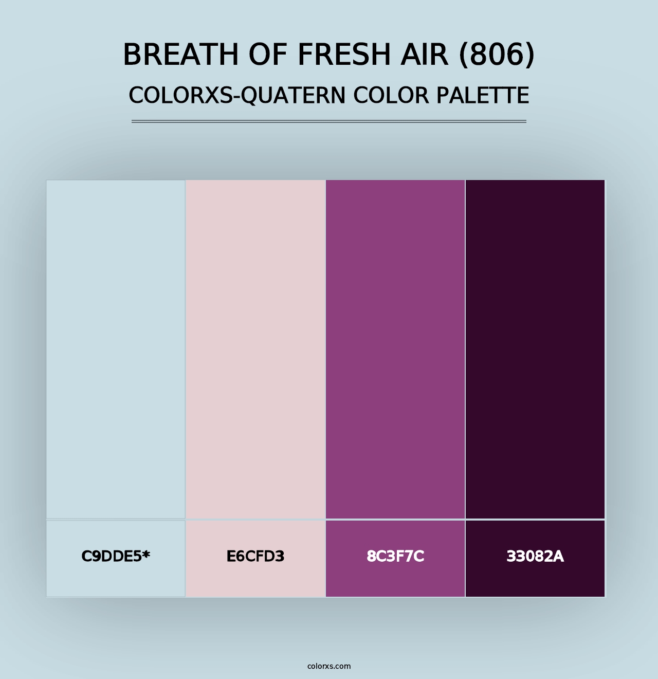 Breath of Fresh Air (806) - Colorxs Quad Palette