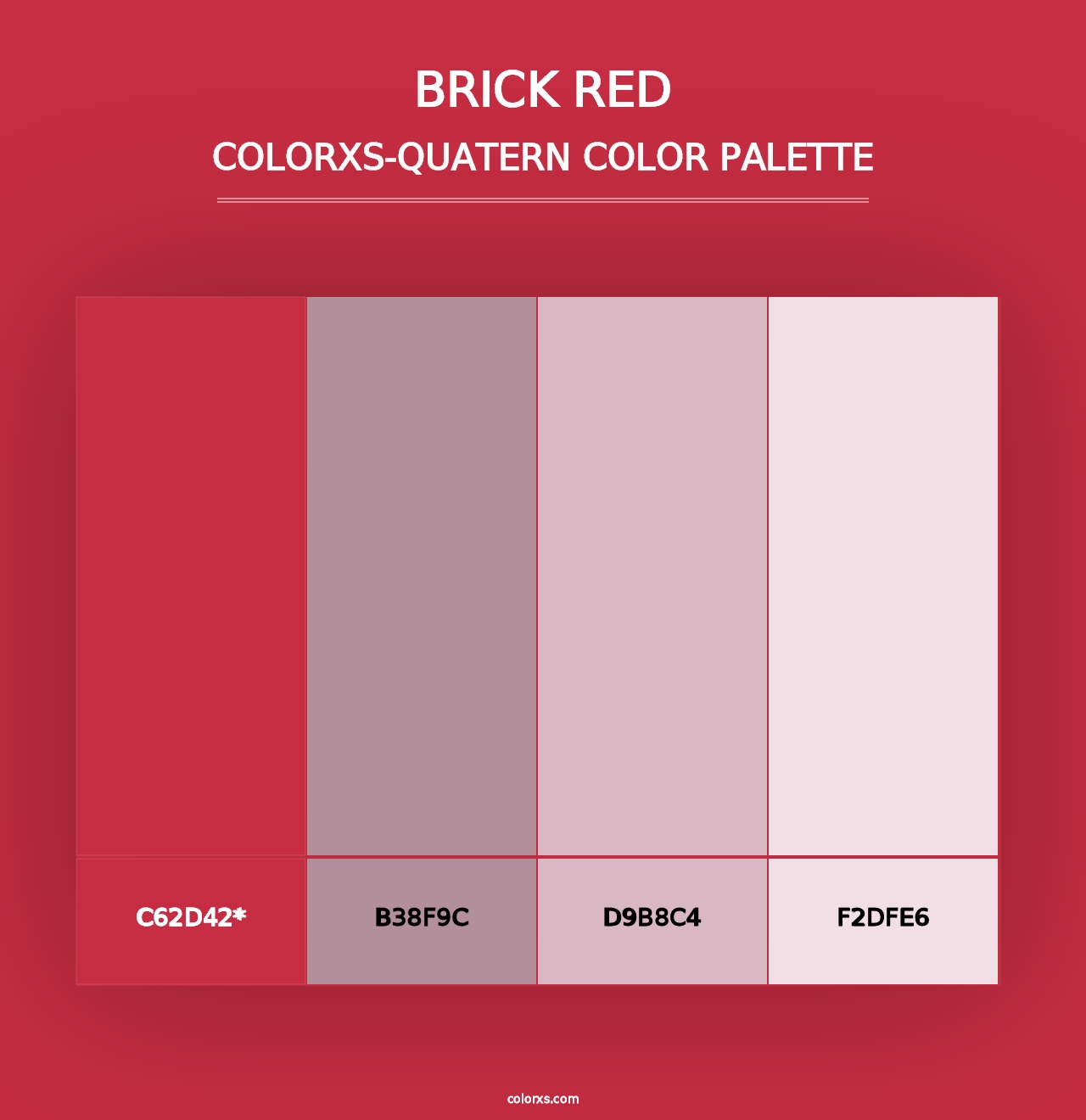 Brick Red - Colorxs Quad Palette