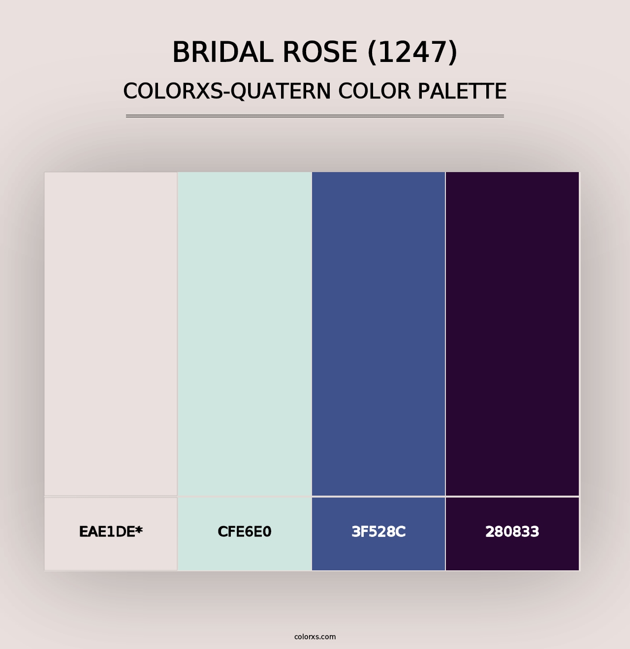 Bridal Rose (1247) - Colorxs Quad Palette