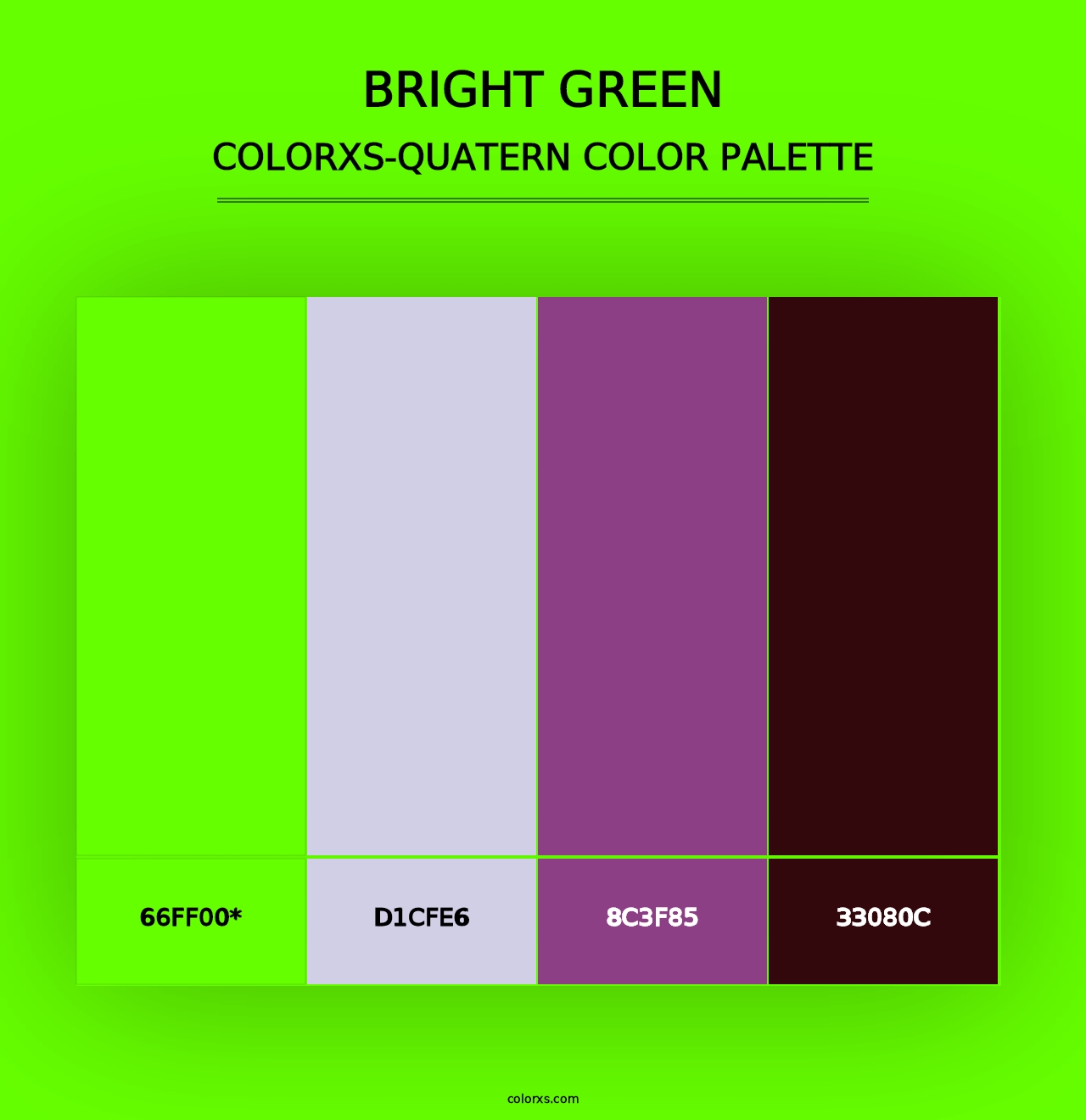 Bright Green - Colorxs Quad Palette