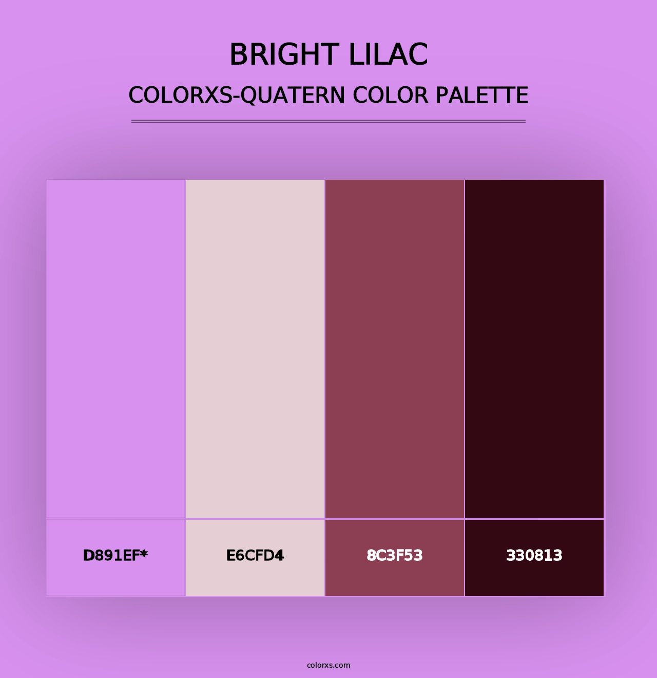 Bright Lilac - Colorxs Quad Palette