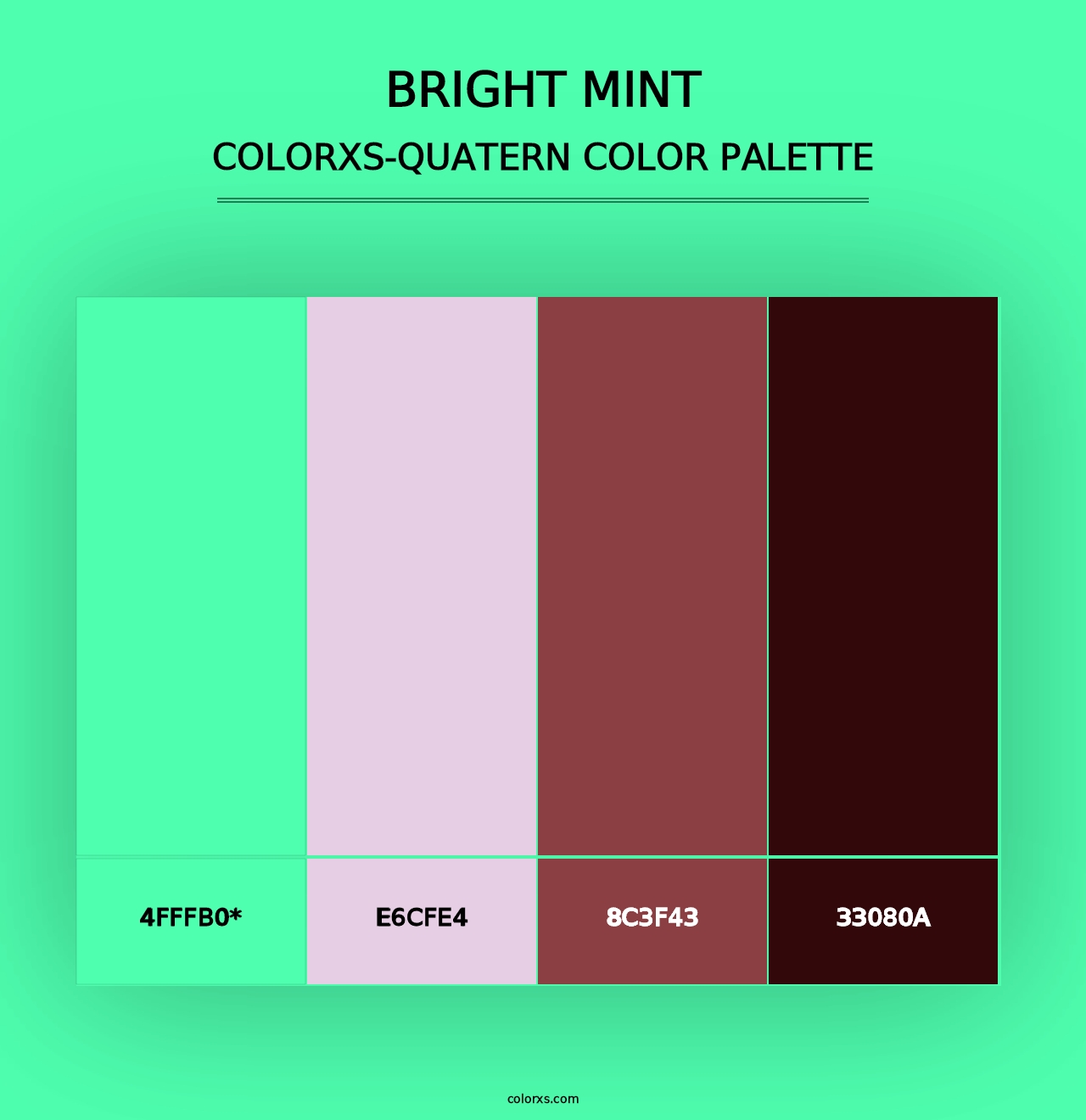 Bright Mint - Colorxs Quad Palette