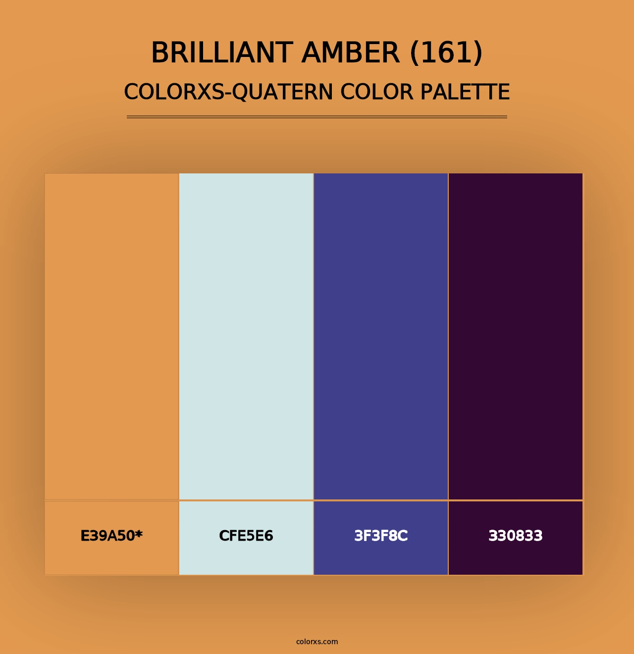 Brilliant Amber (161) - Colorxs Quad Palette