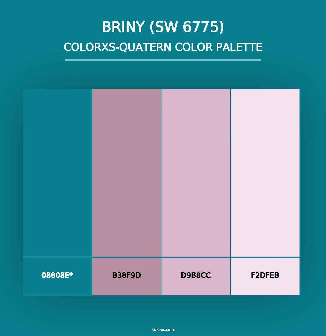 Briny (SW 6775) - Colorxs Quad Palette