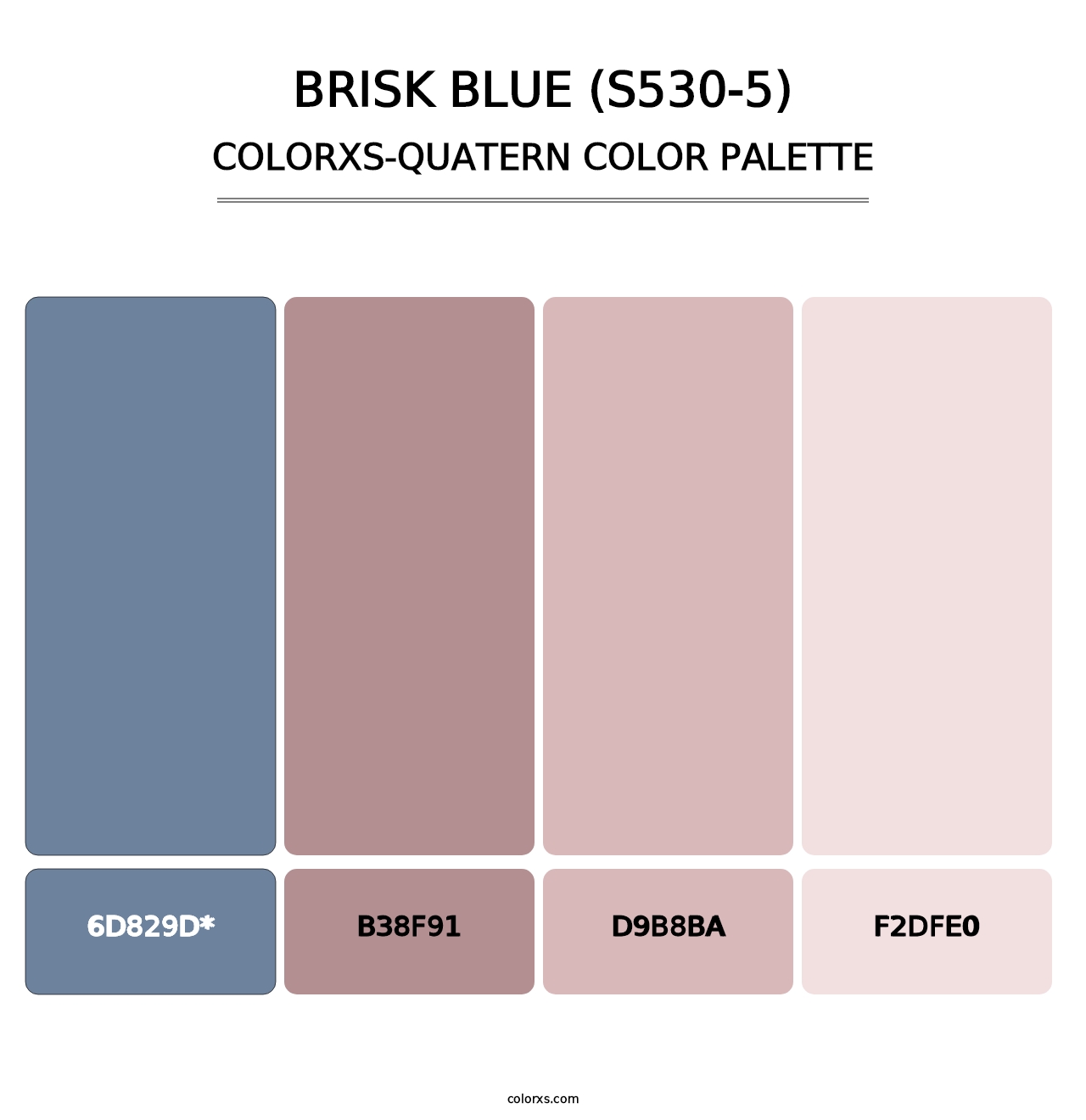 Brisk Blue (S530-5) - Colorxs Quad Palette