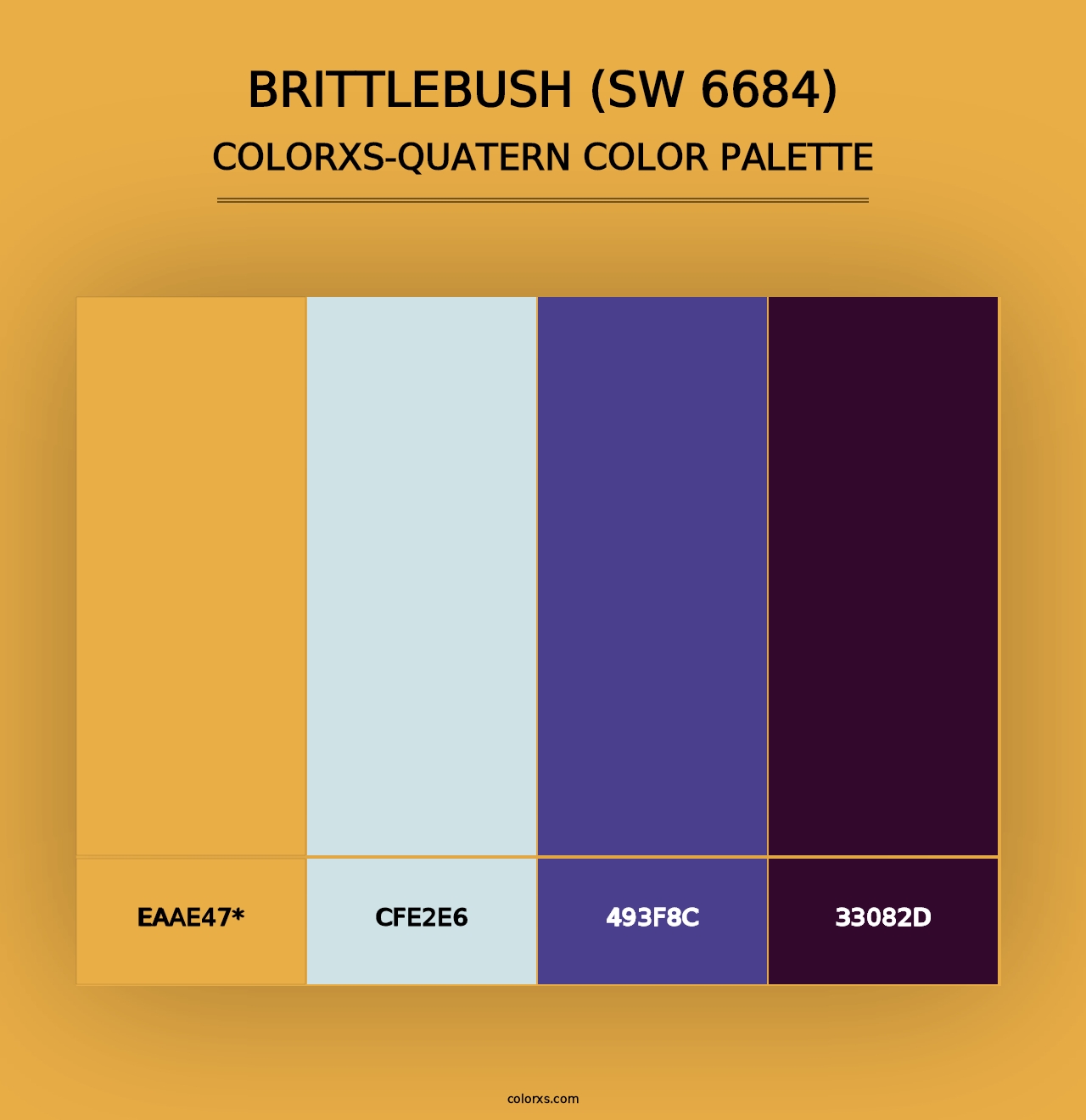 Brittlebush (SW 6684) - Colorxs Quad Palette