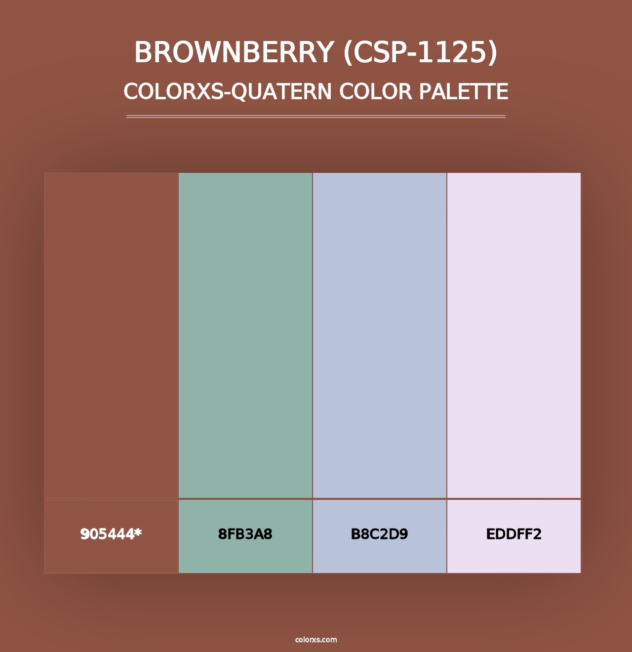 Brownberry (CSP-1125) - Colorxs Quad Palette