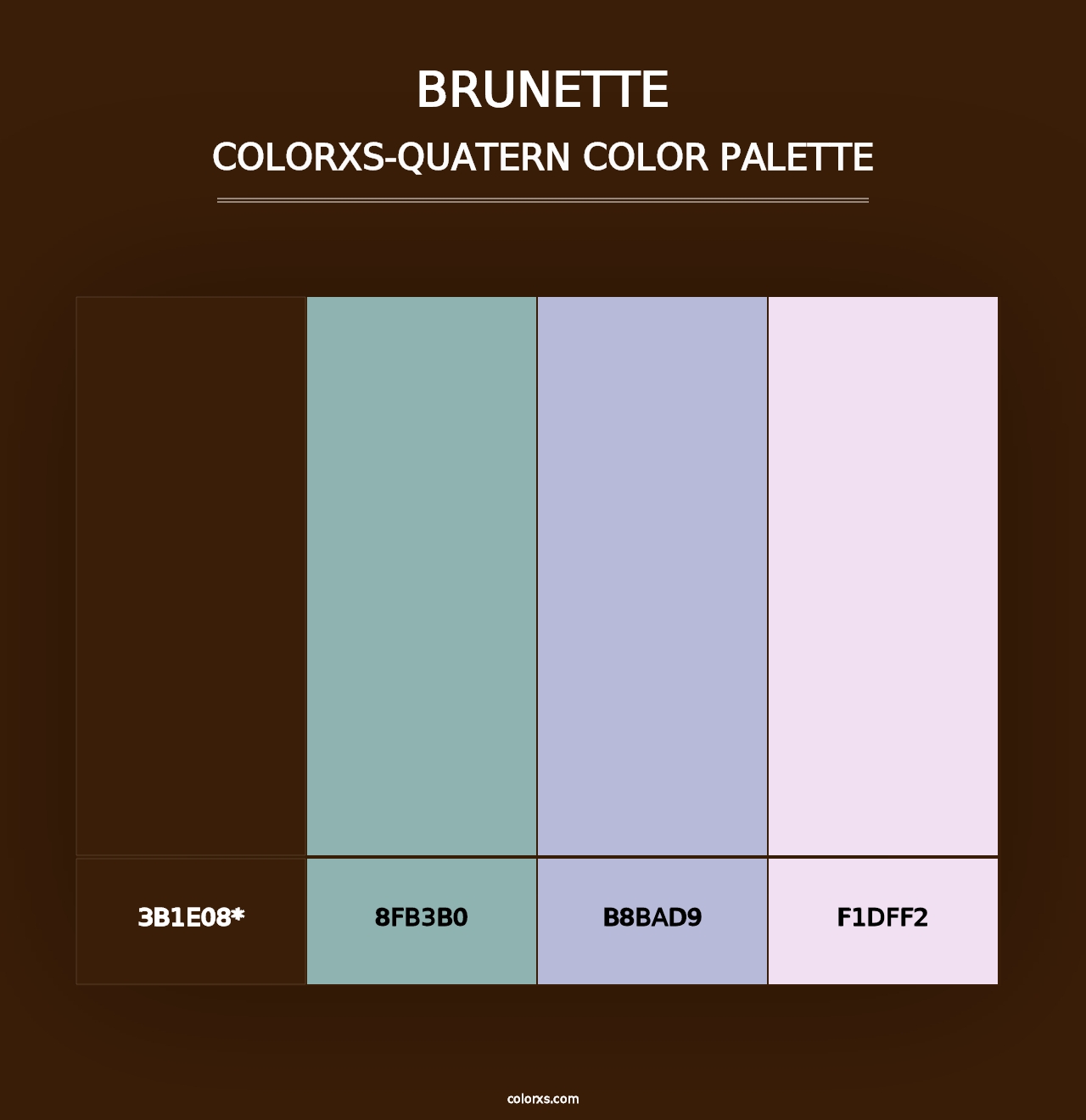 Brunette - Colorxs Quad Palette