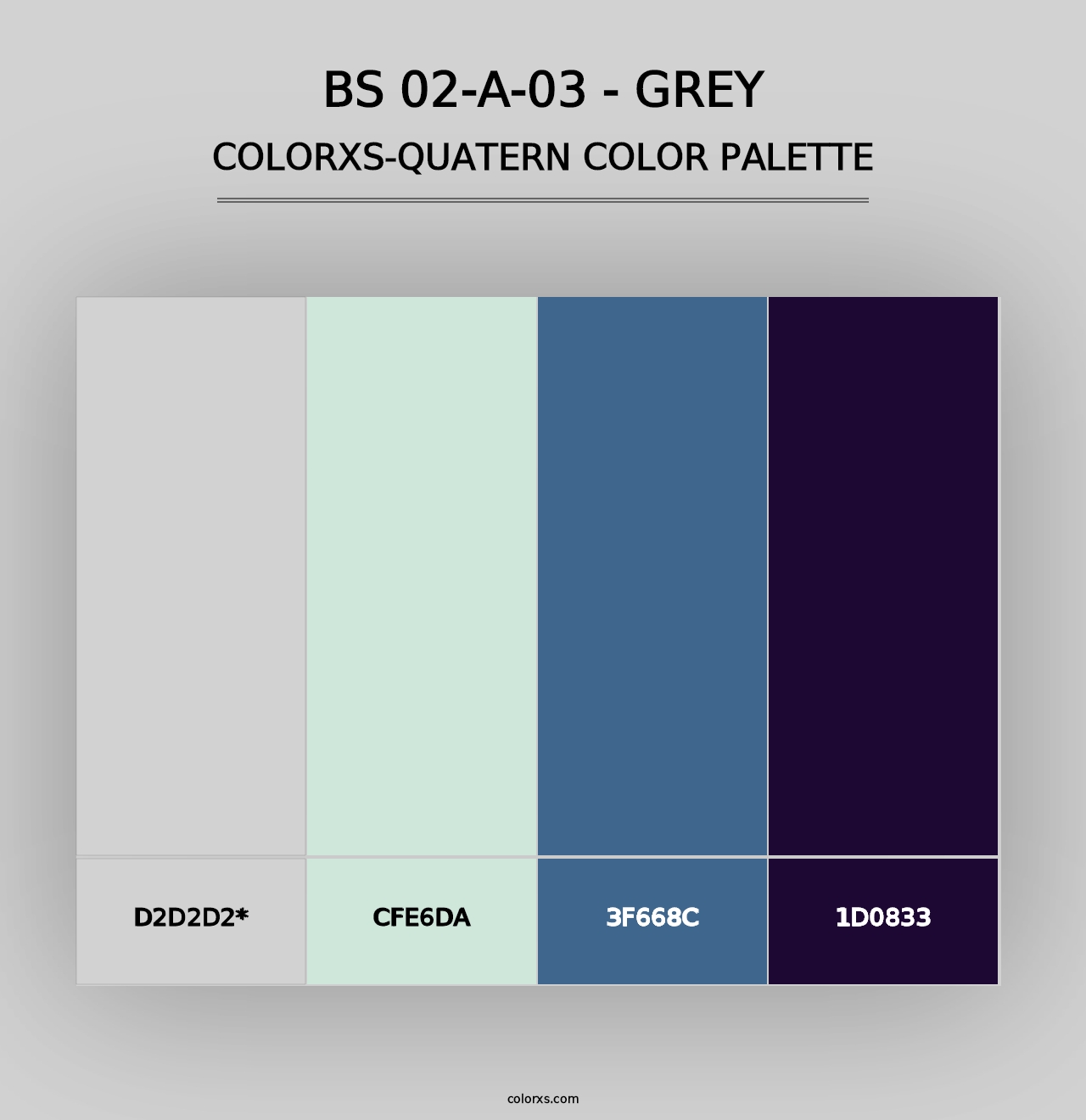 BS 02-A-03 - Grey - Colorxs Quad Palette