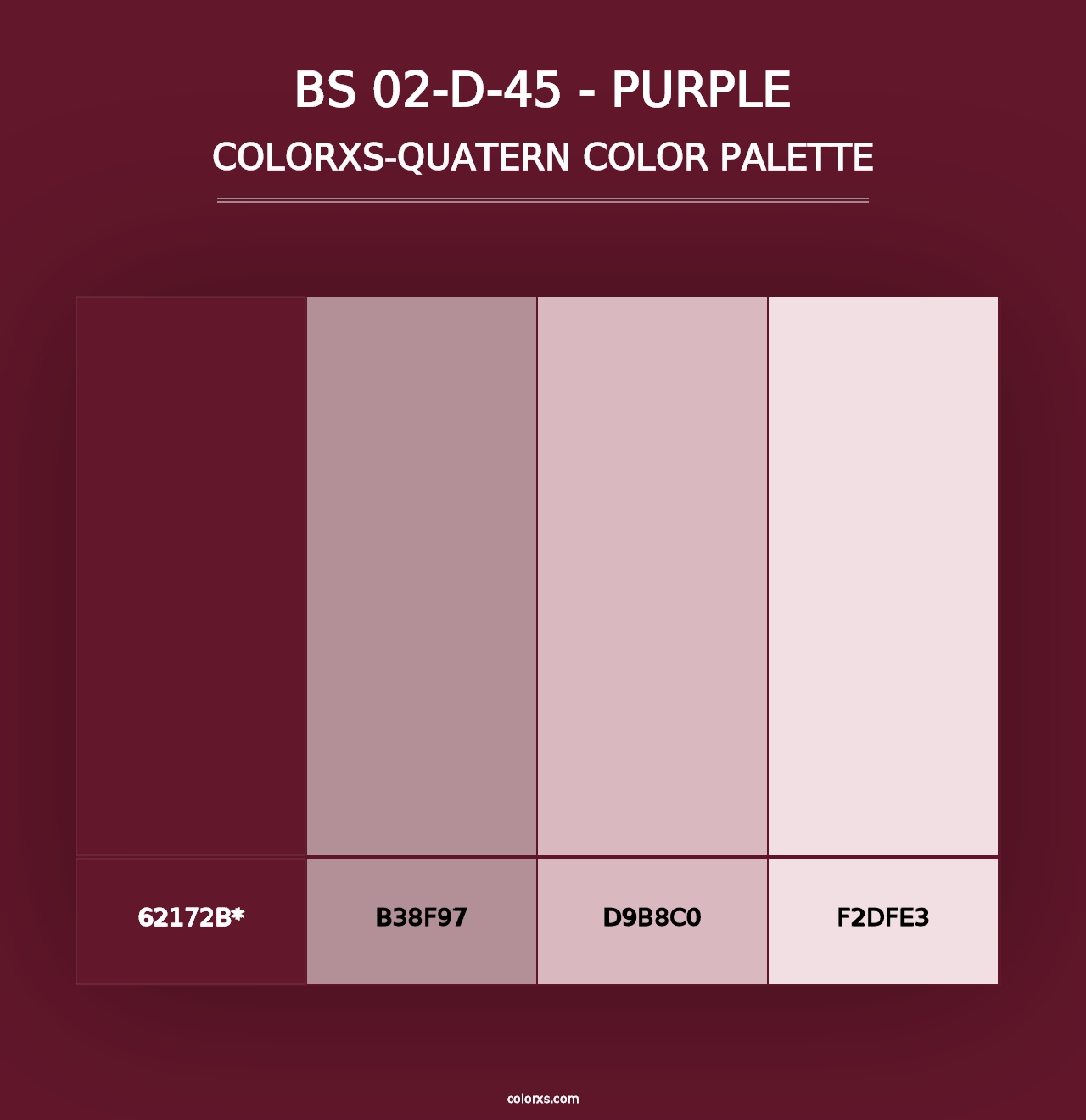 BS 02-D-45 - Purple - Colorxs Quad Palette