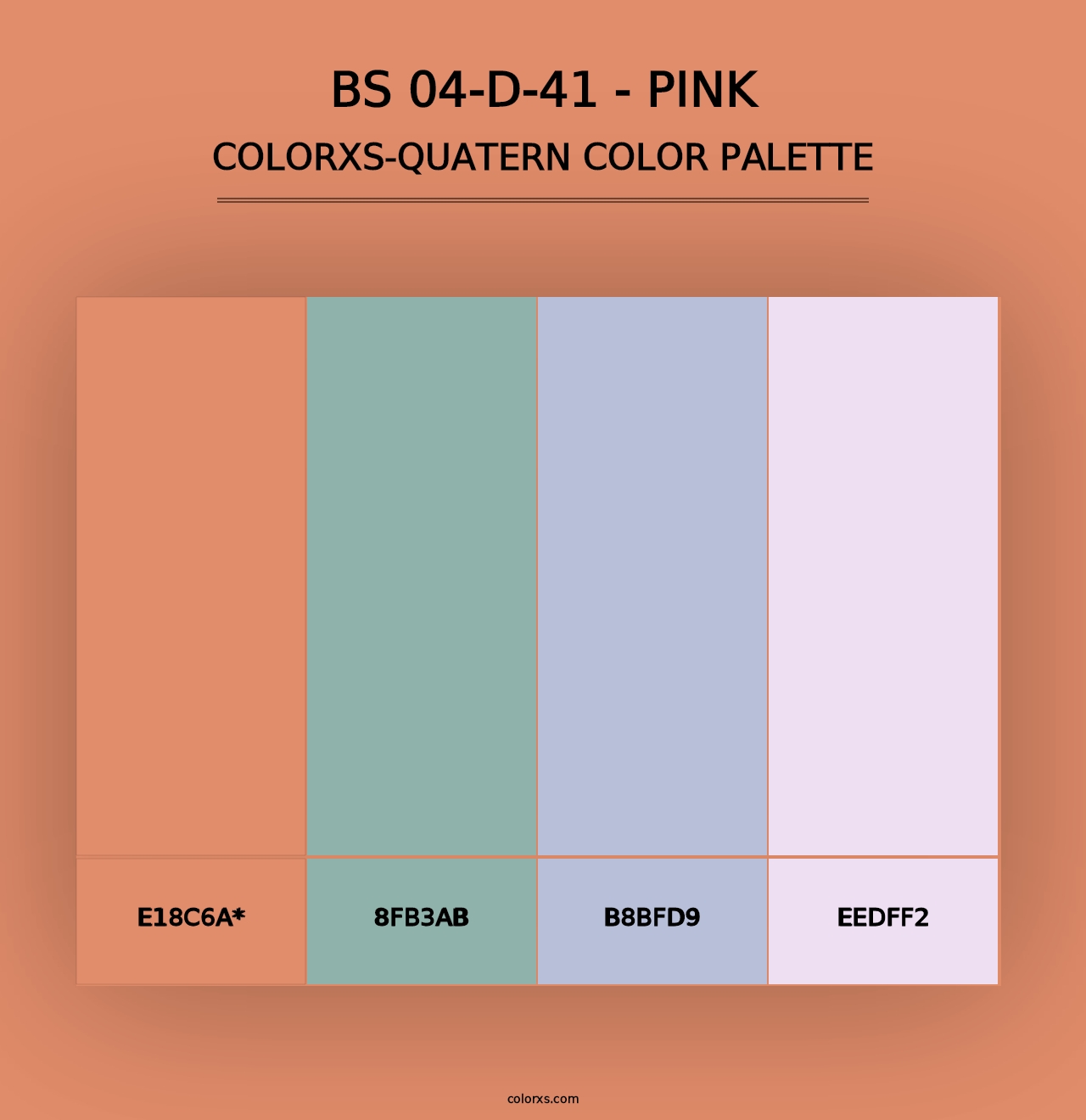 BS 04-D-41 - Pink - Colorxs Quad Palette