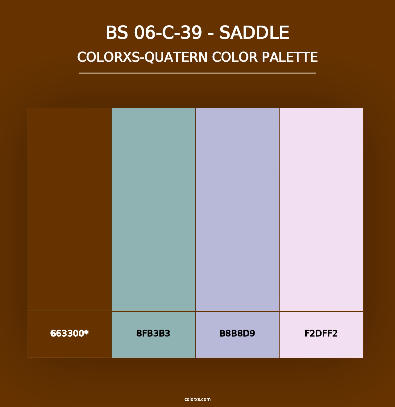 BS 06-C-39 - Saddle - Colorxs Quad Palette