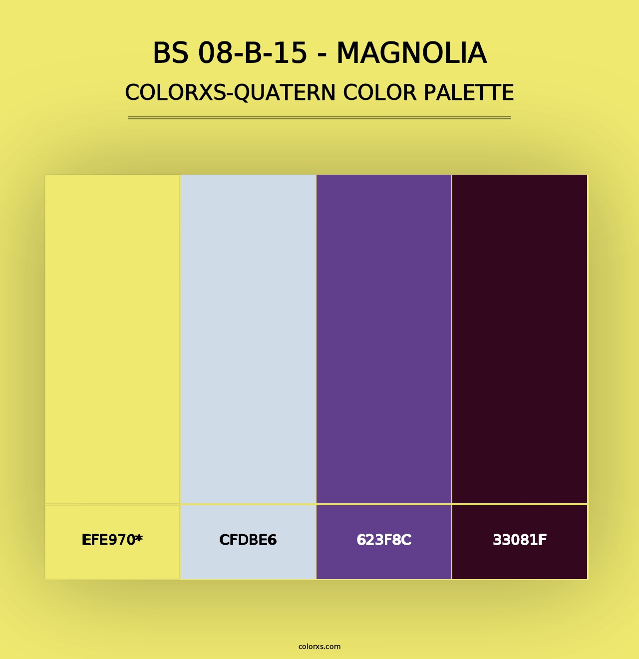 BS 08-B-15 - Magnolia - Colorxs Quad Palette