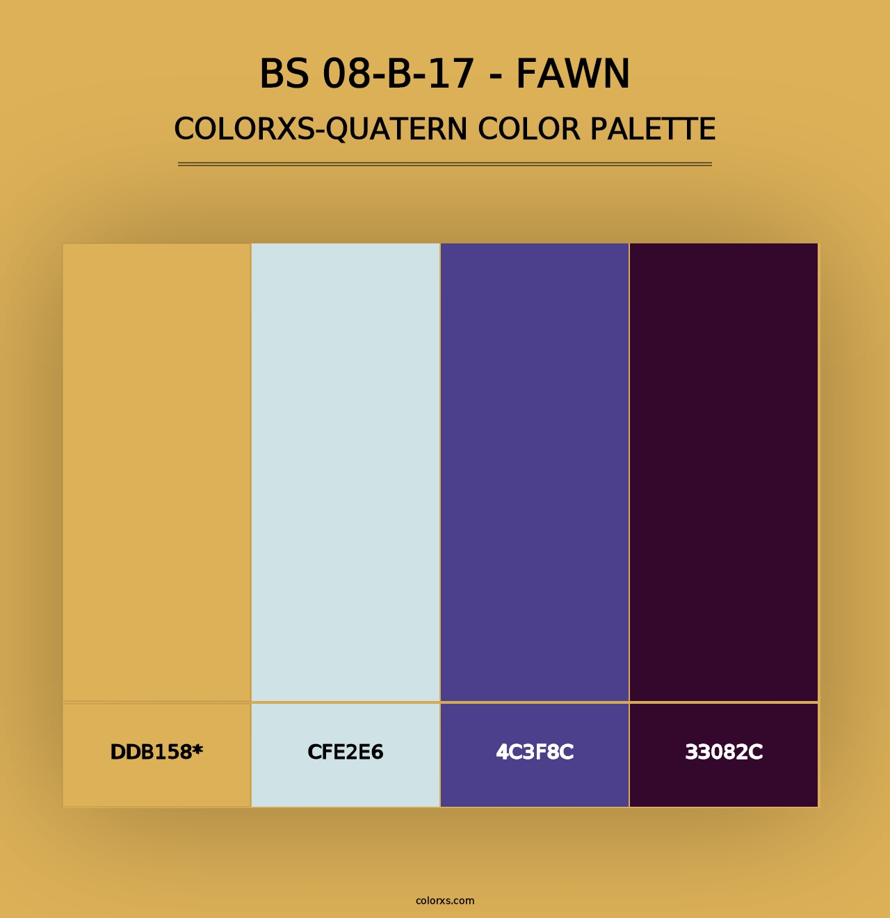 BS 08-B-17 - Fawn - Colorxs Quad Palette