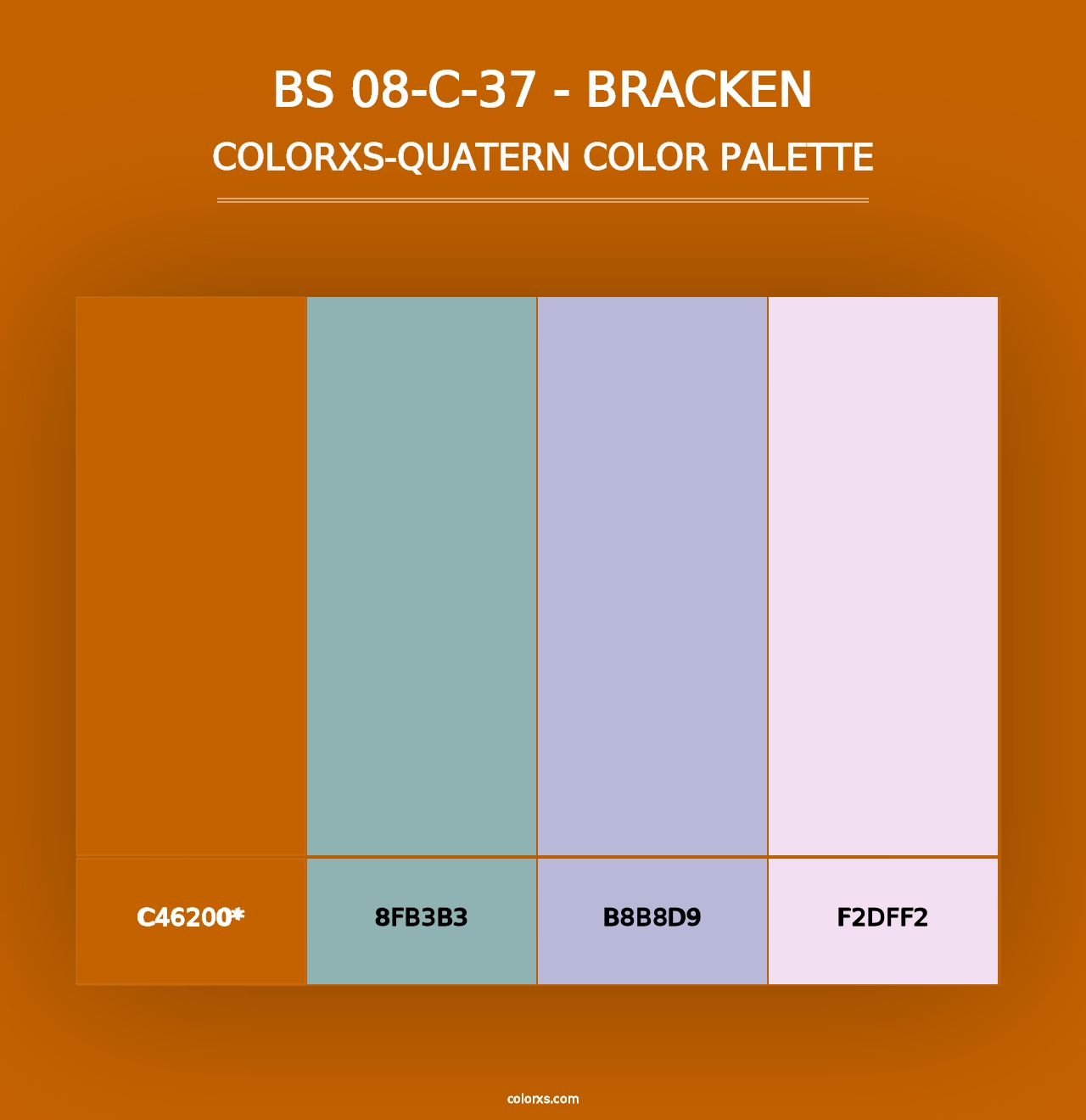 BS 08-C-37 - Bracken - Colorxs Quad Palette