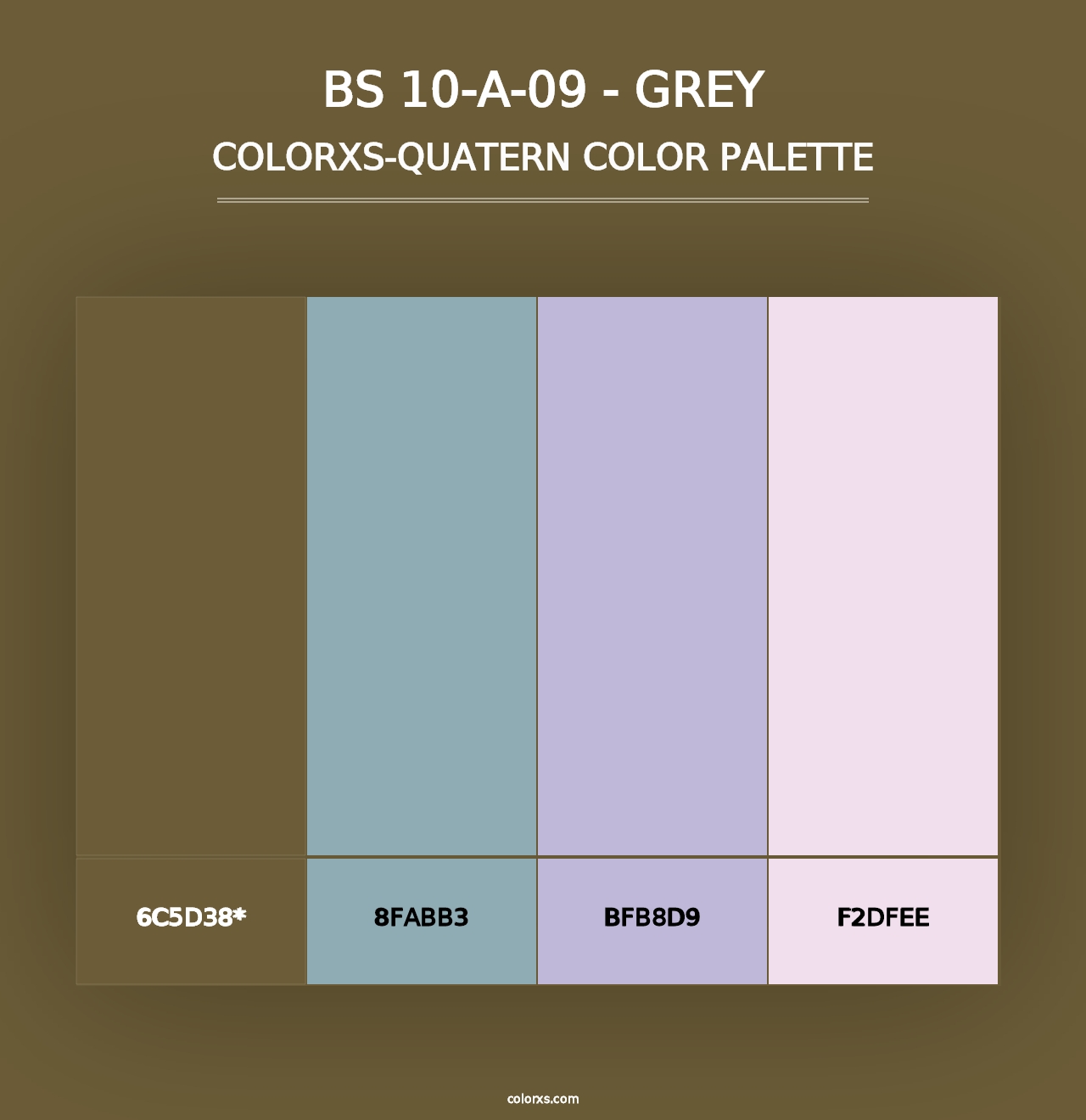 BS 10-A-09 - Grey - Colorxs Quad Palette