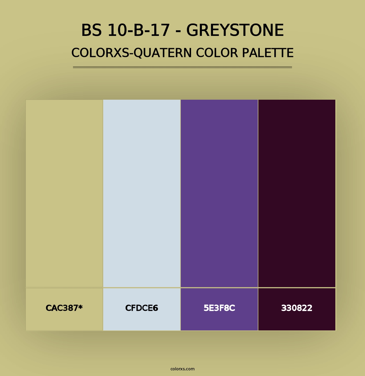 BS 10-B-17 - Greystone - Colorxs Quad Palette