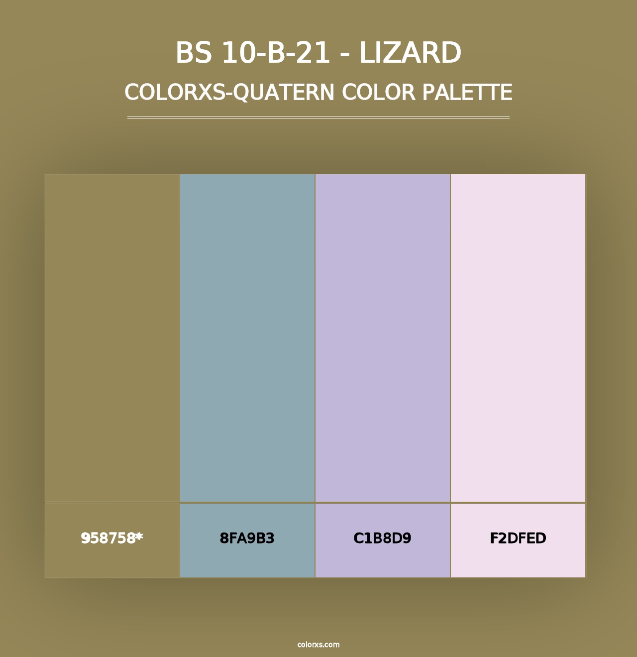 BS 10-B-21 - Lizard - Colorxs Quad Palette