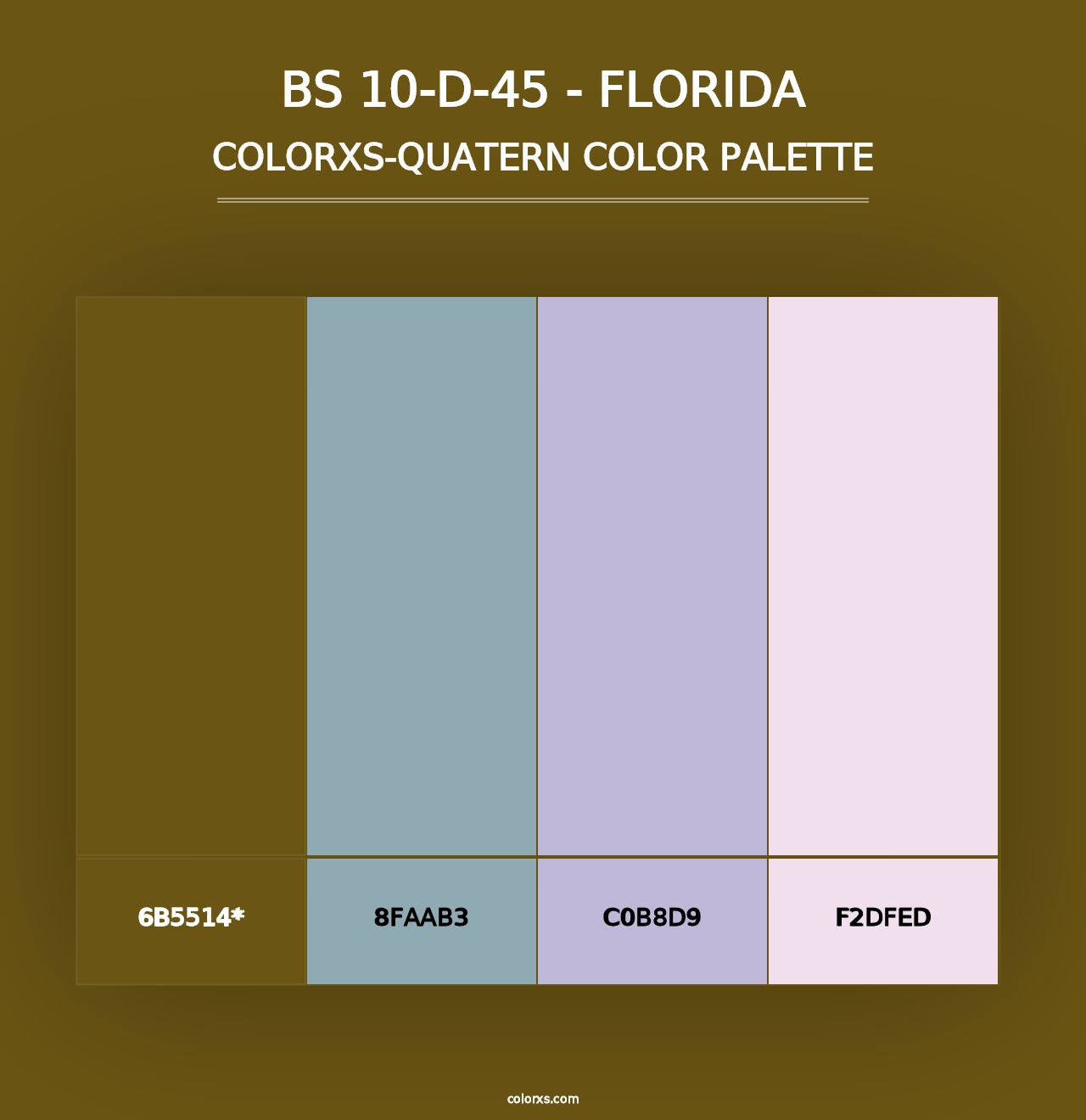 BS 10-D-45 - Florida - Colorxs Quad Palette