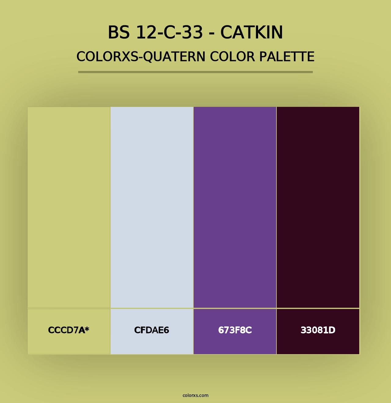 BS 12-C-33 - Catkin - Colorxs Quad Palette