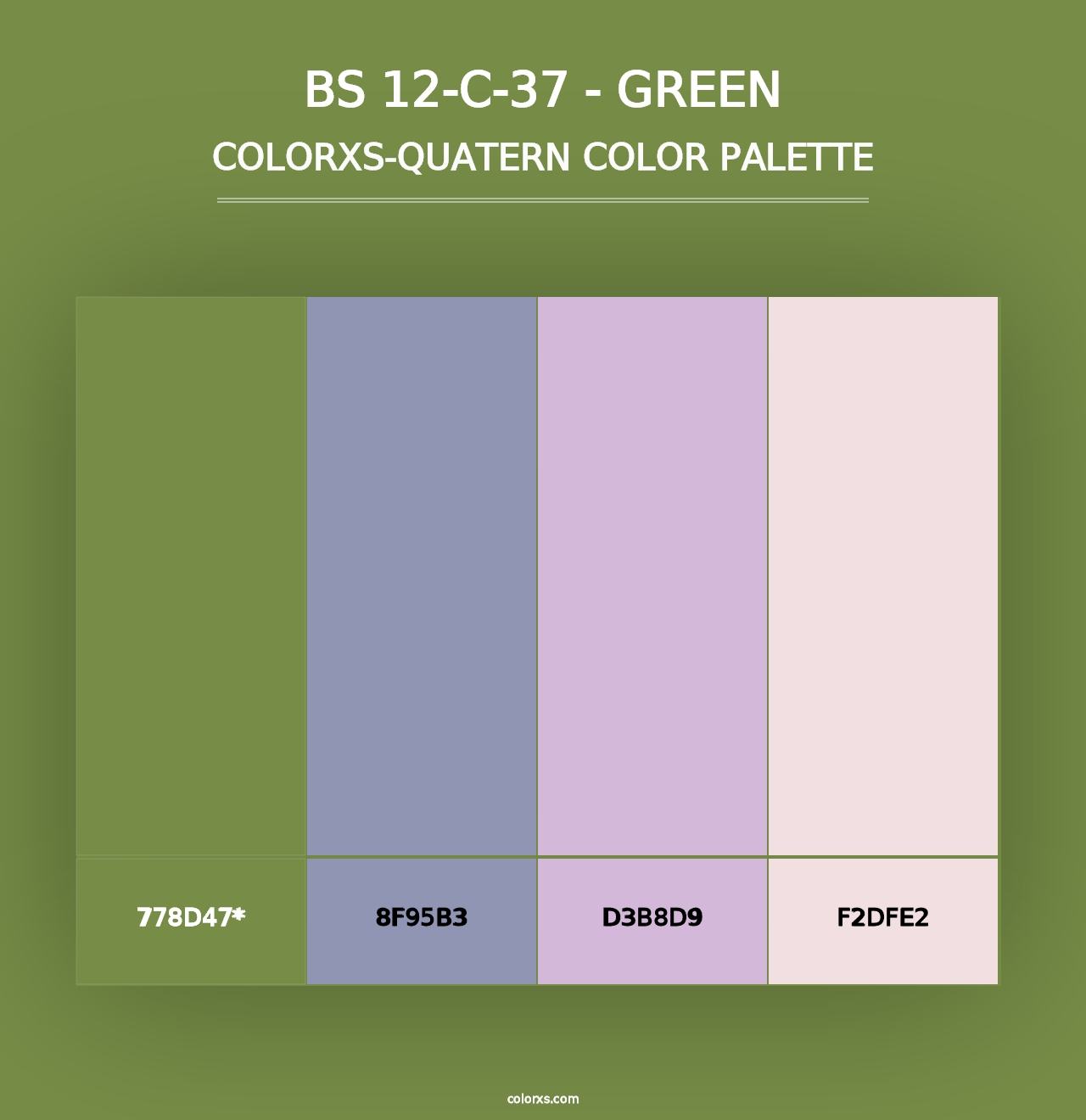 BS 12-C-37 - Green - Colorxs Quad Palette