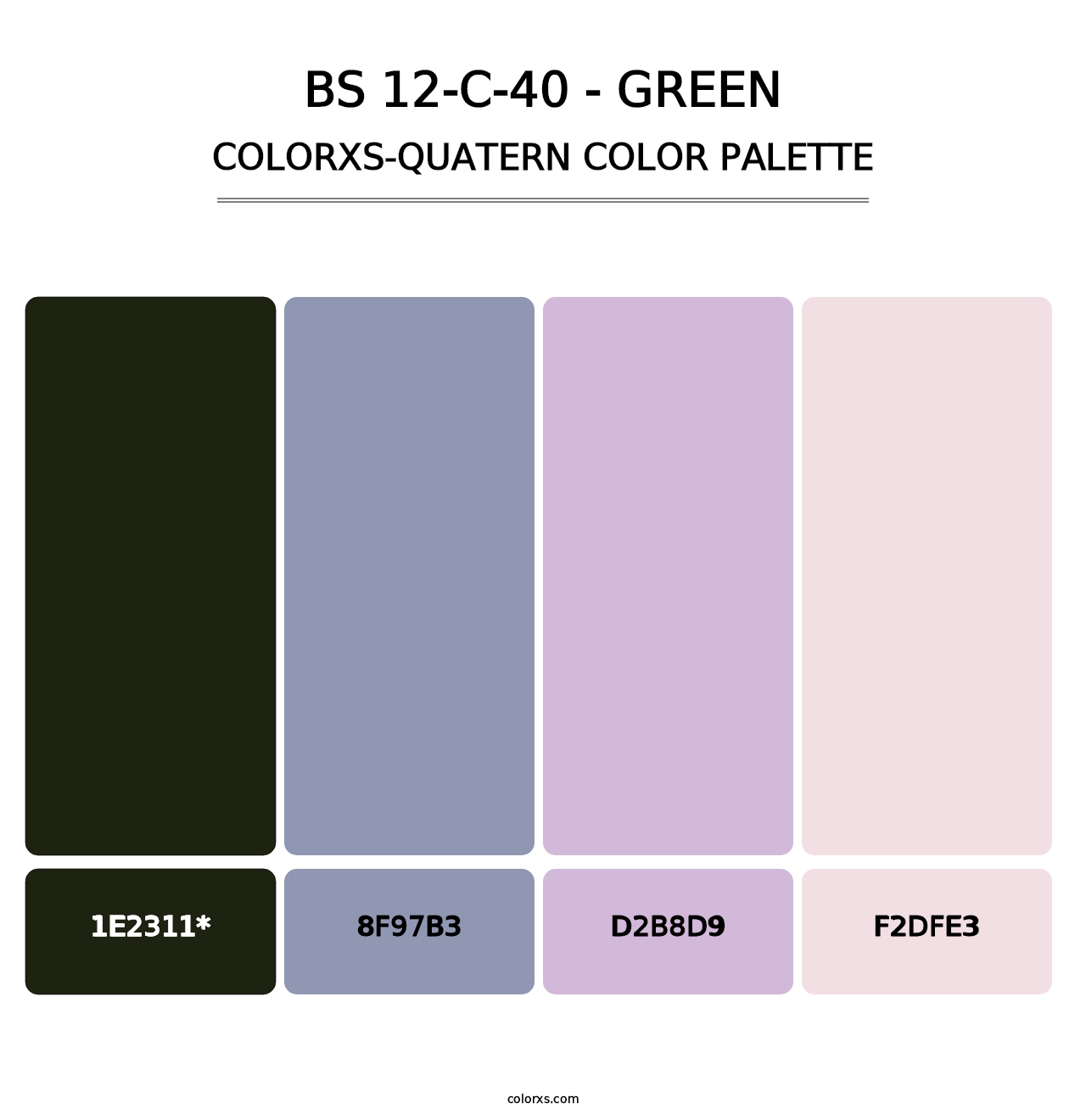 BS 12-C-40 - Green - Colorxs Quad Palette