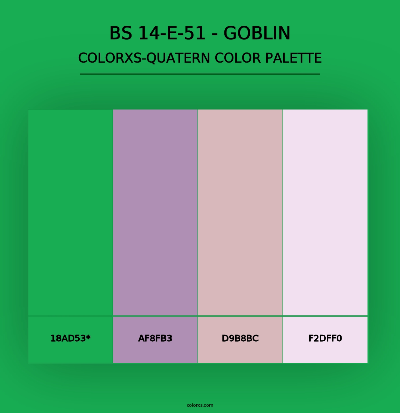 BS 14-E-51 - Goblin - Colorxs Quad Palette