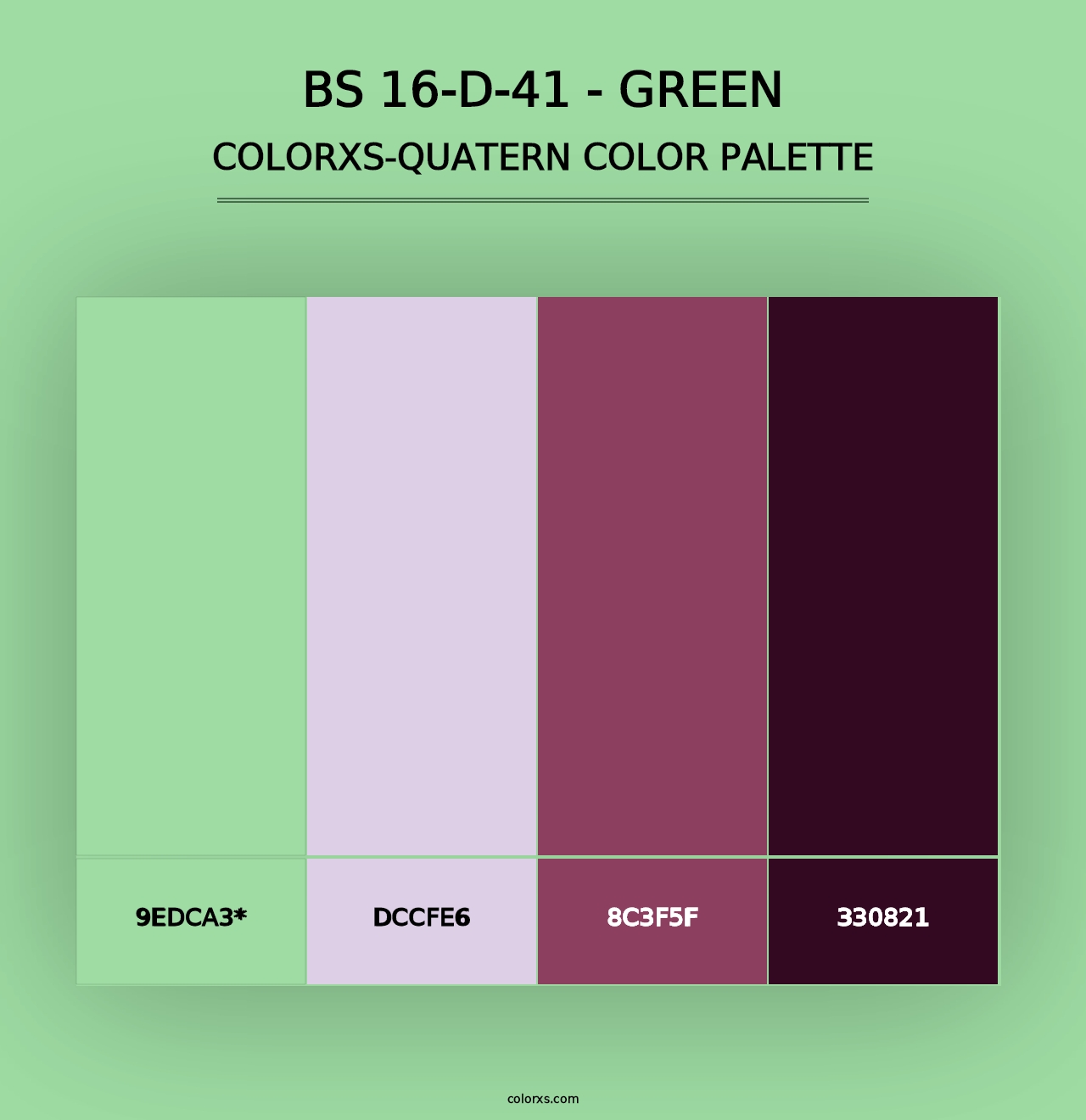 BS 16-D-41 - Green - Colorxs Quad Palette