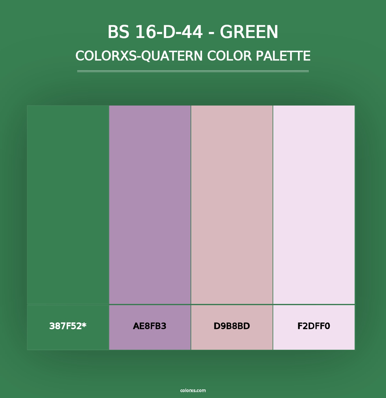 BS 16-D-44 - Green - Colorxs Quad Palette