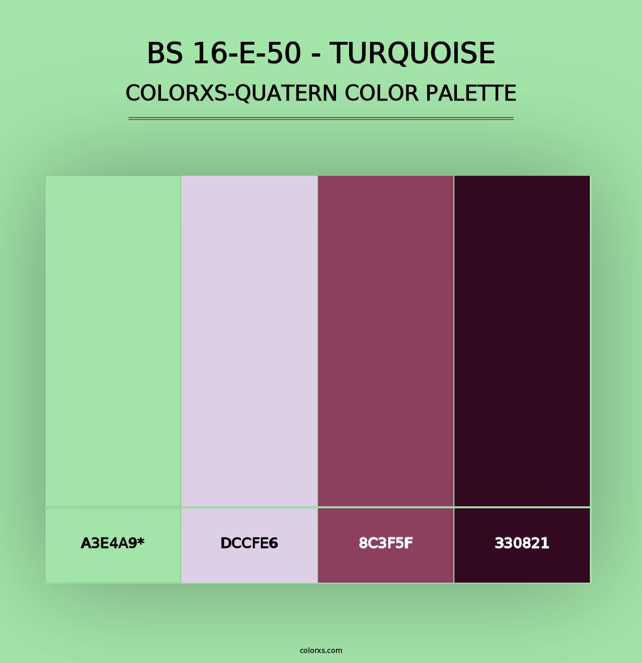 BS 16-E-50 - Turquoise - Colorxs Quad Palette