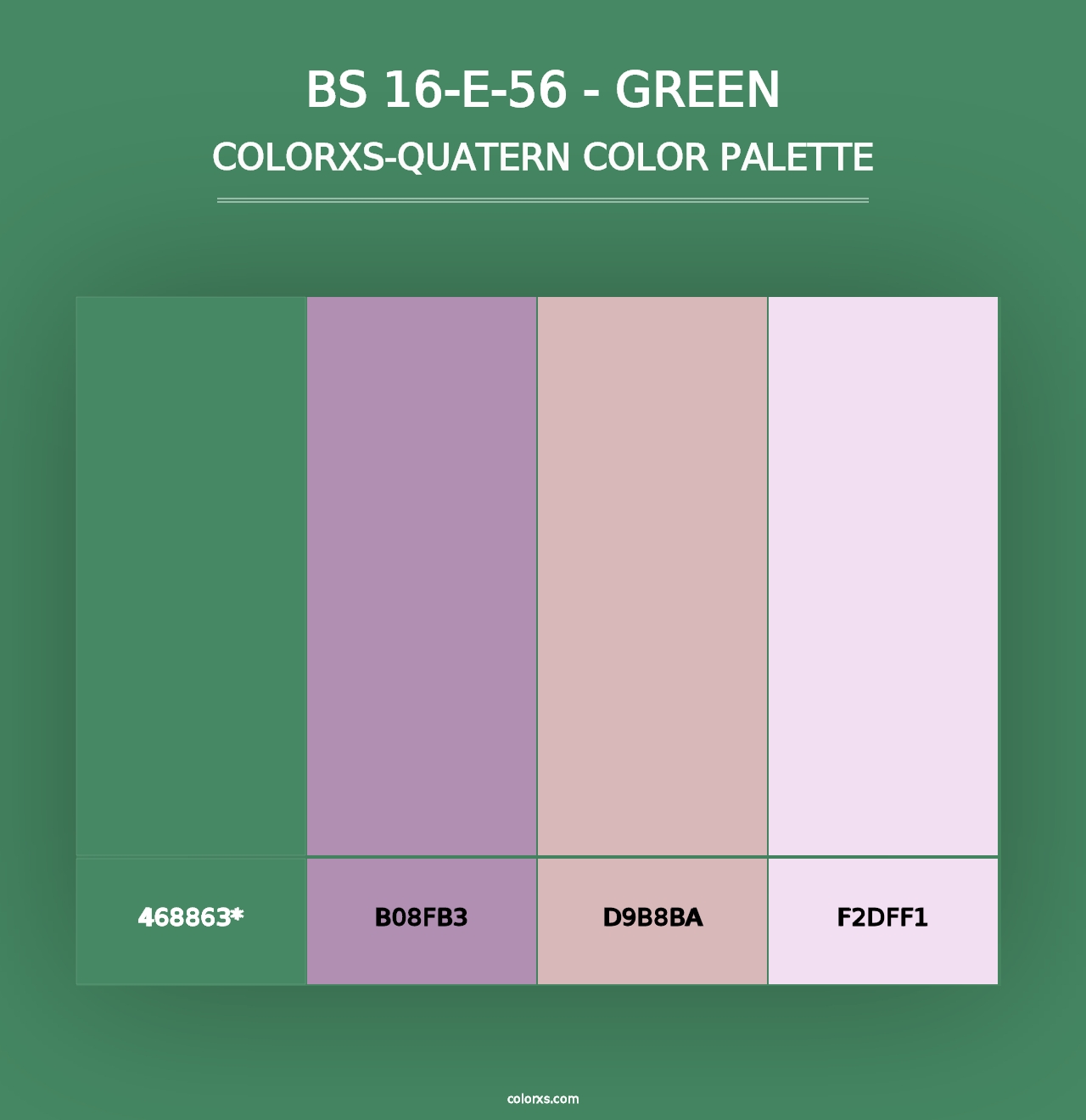 BS 16-E-56 - Green - Colorxs Quad Palette