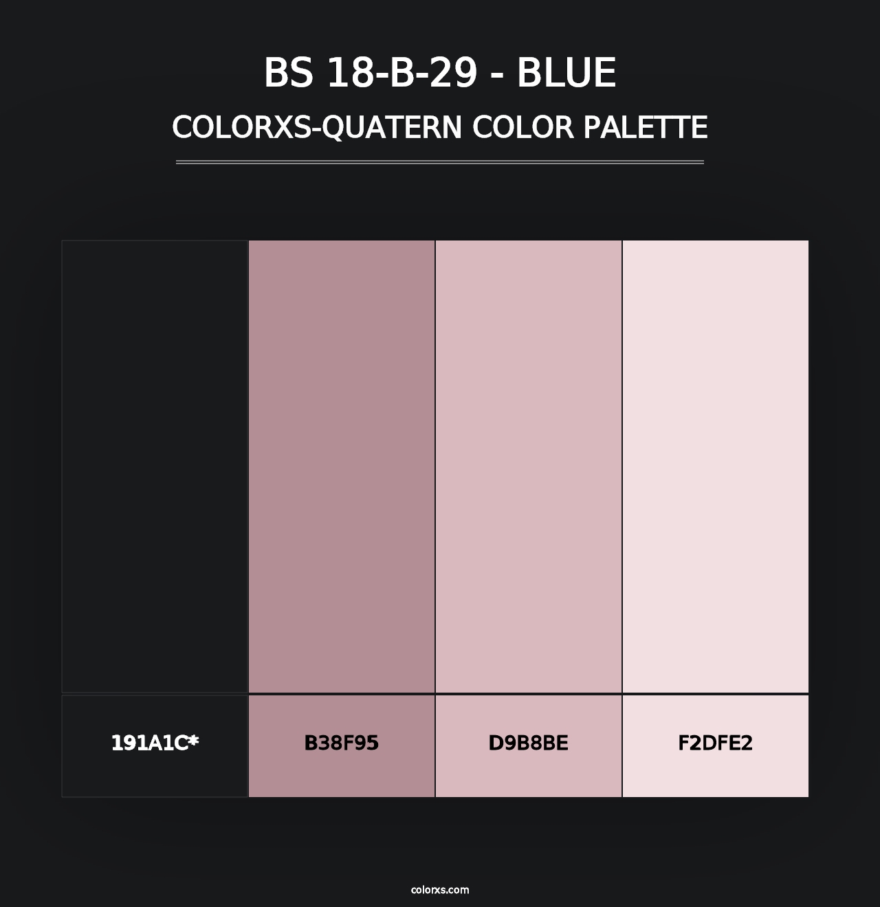 BS 18-B-29 - Blue - Colorxs Quad Palette