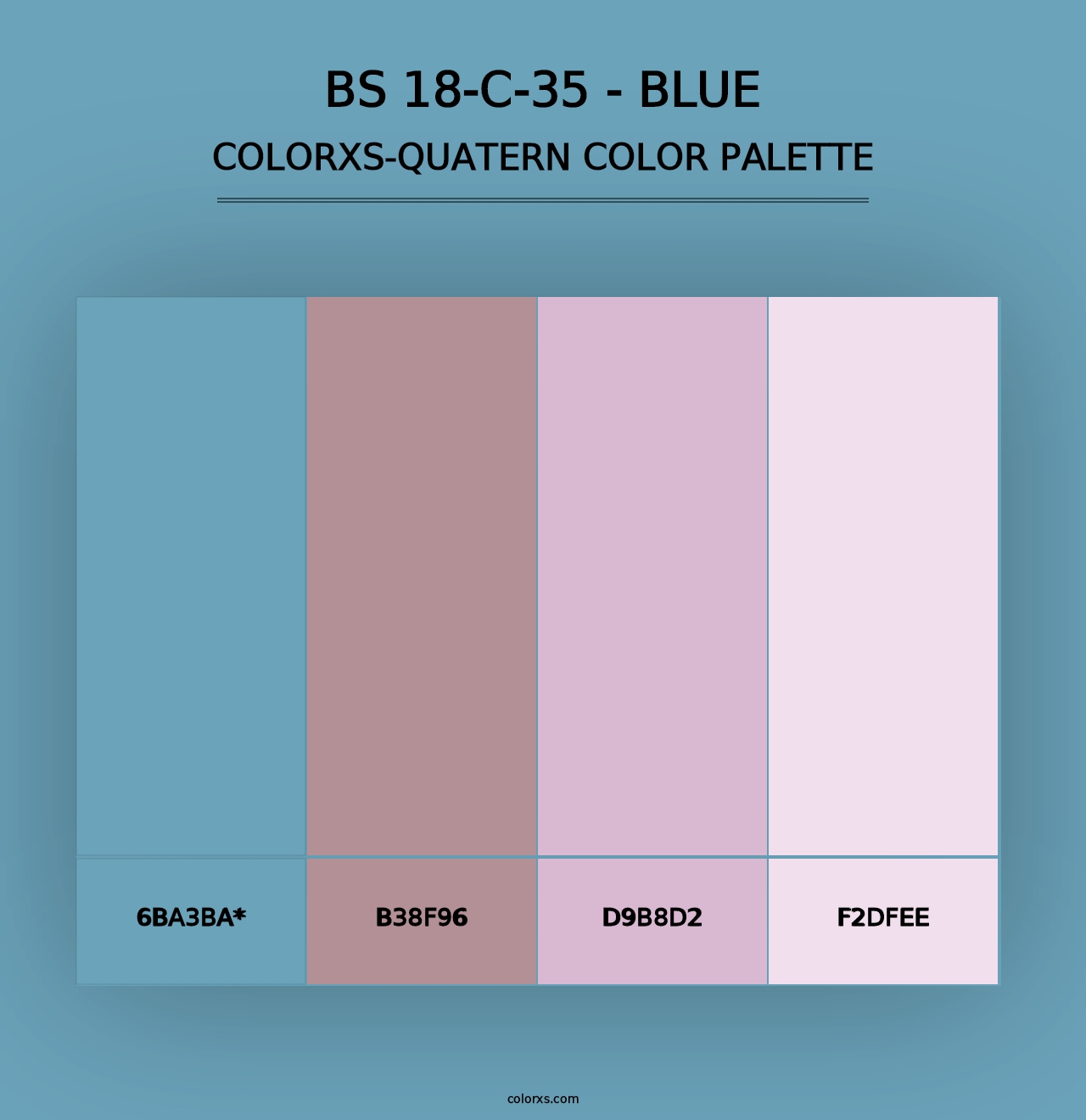 BS 18-C-35 - Blue - Colorxs Quad Palette