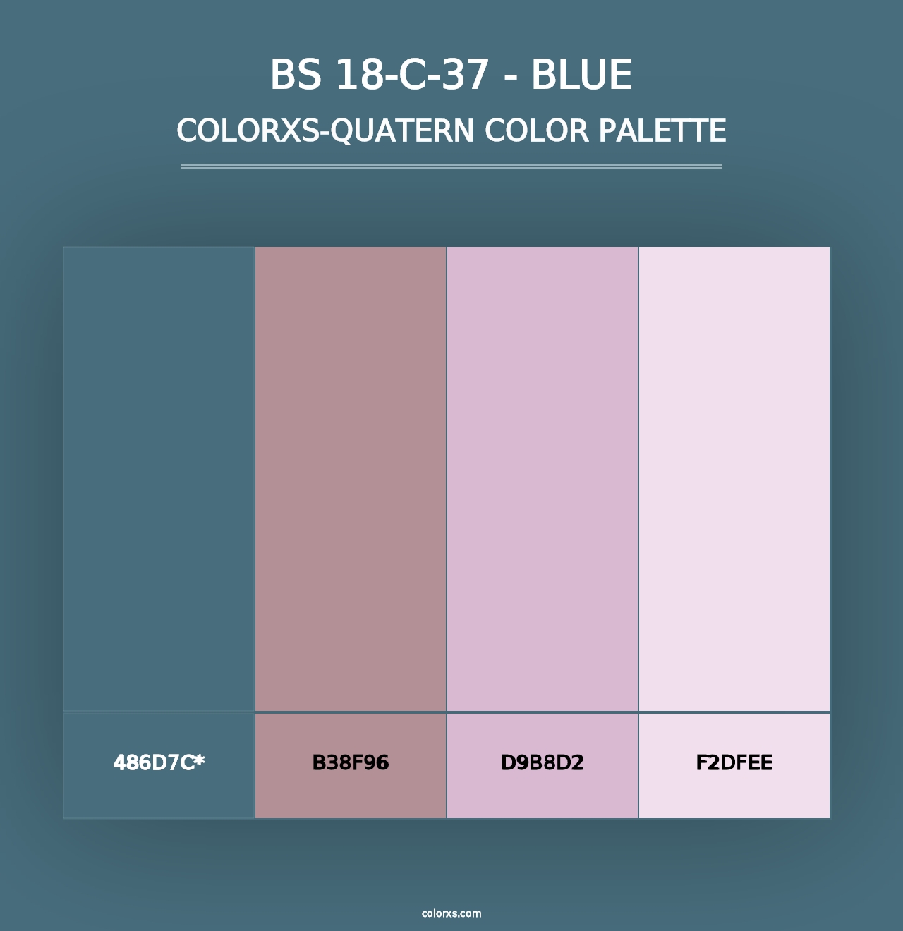 BS 18-C-37 - Blue - Colorxs Quad Palette