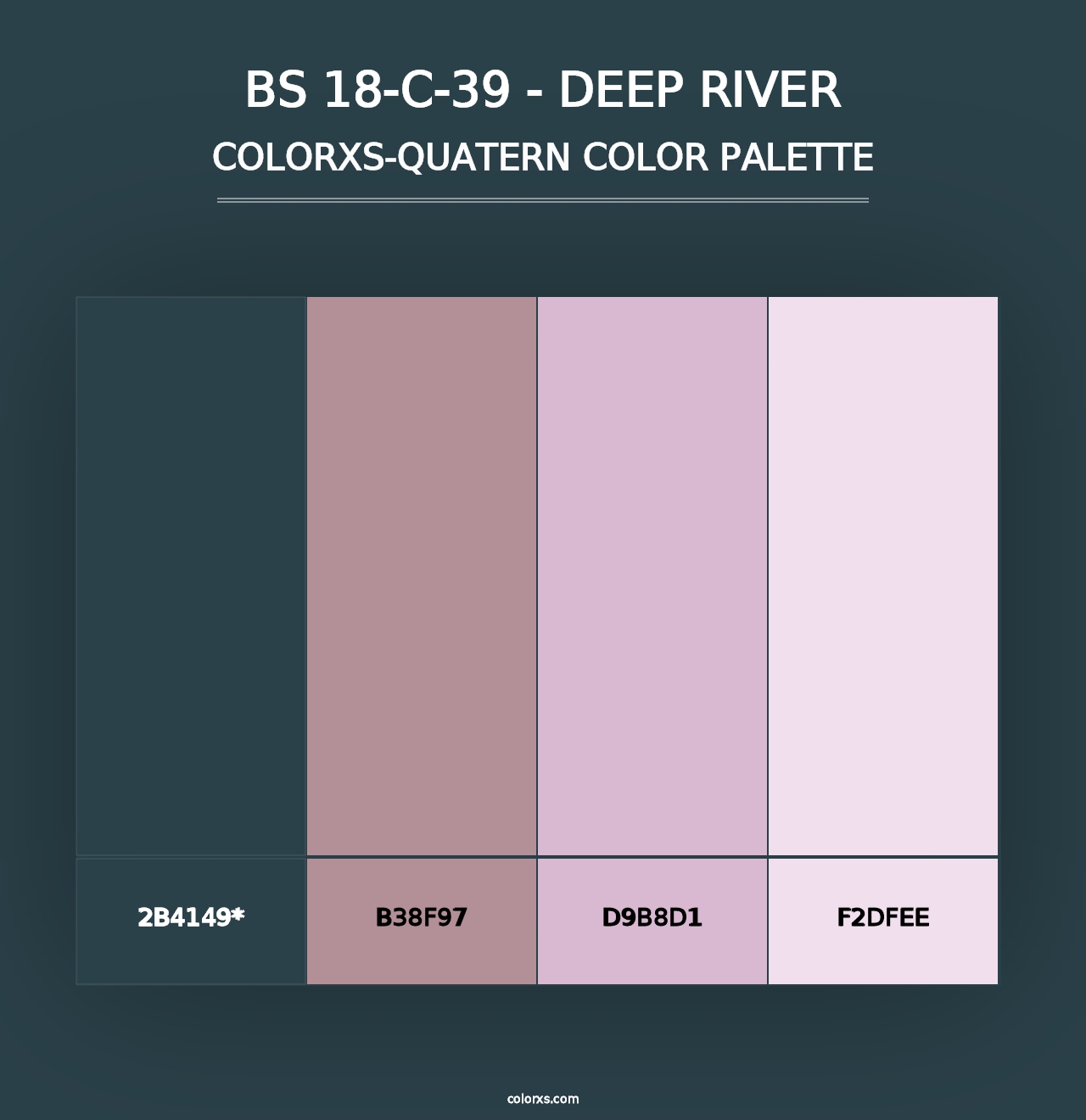 BS 18-C-39 - Deep River - Colorxs Quad Palette