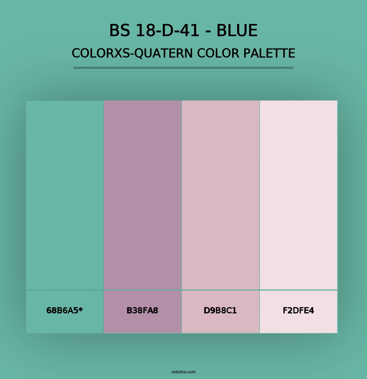 BS 18-D-41 - Blue - Colorxs Quad Palette