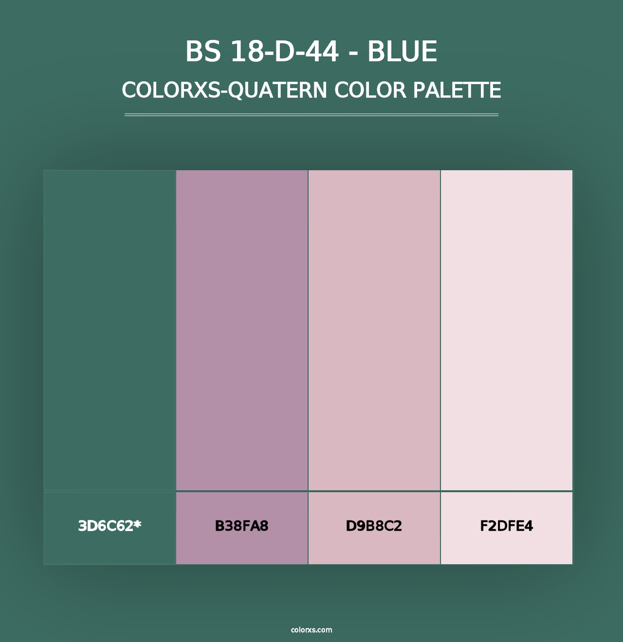 BS 18-D-44 - Blue - Colorxs Quad Palette