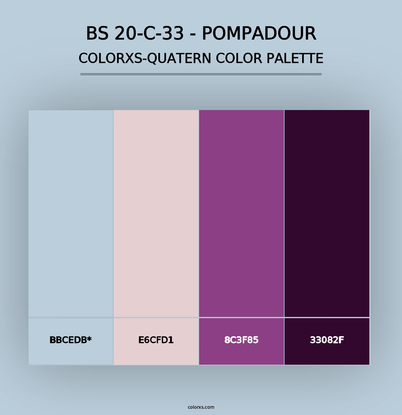 BS 20-C-33 - Pompadour - Colorxs Quad Palette