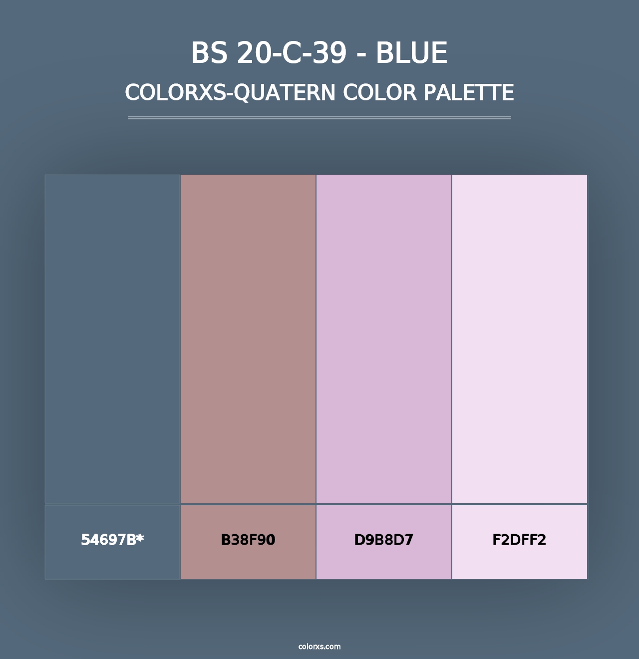 BS 20-C-39 - Blue - Colorxs Quad Palette