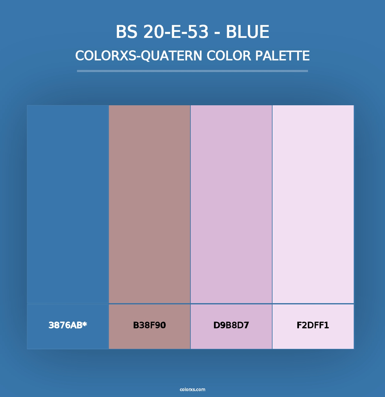 BS 20-E-53 - Blue - Colorxs Quad Palette