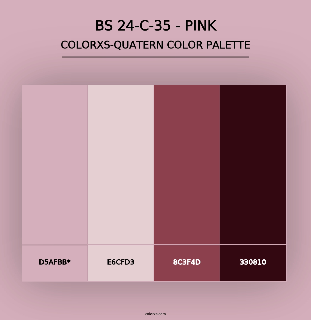 BS 24-C-35 - Pink - Colorxs Quad Palette