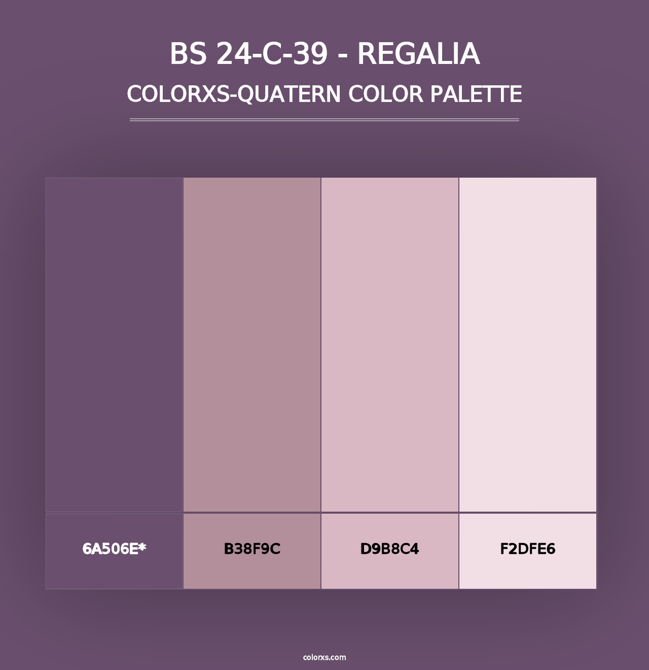 BS 24-C-39 - Regalia - Colorxs Quad Palette