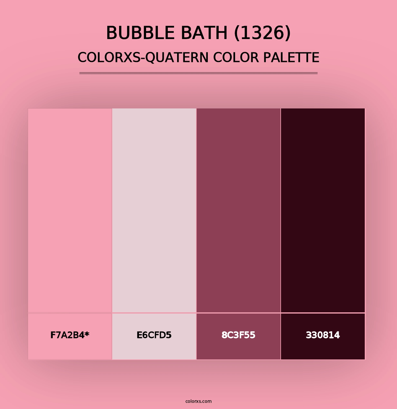 Bubble Bath (1326) - Colorxs Quad Palette