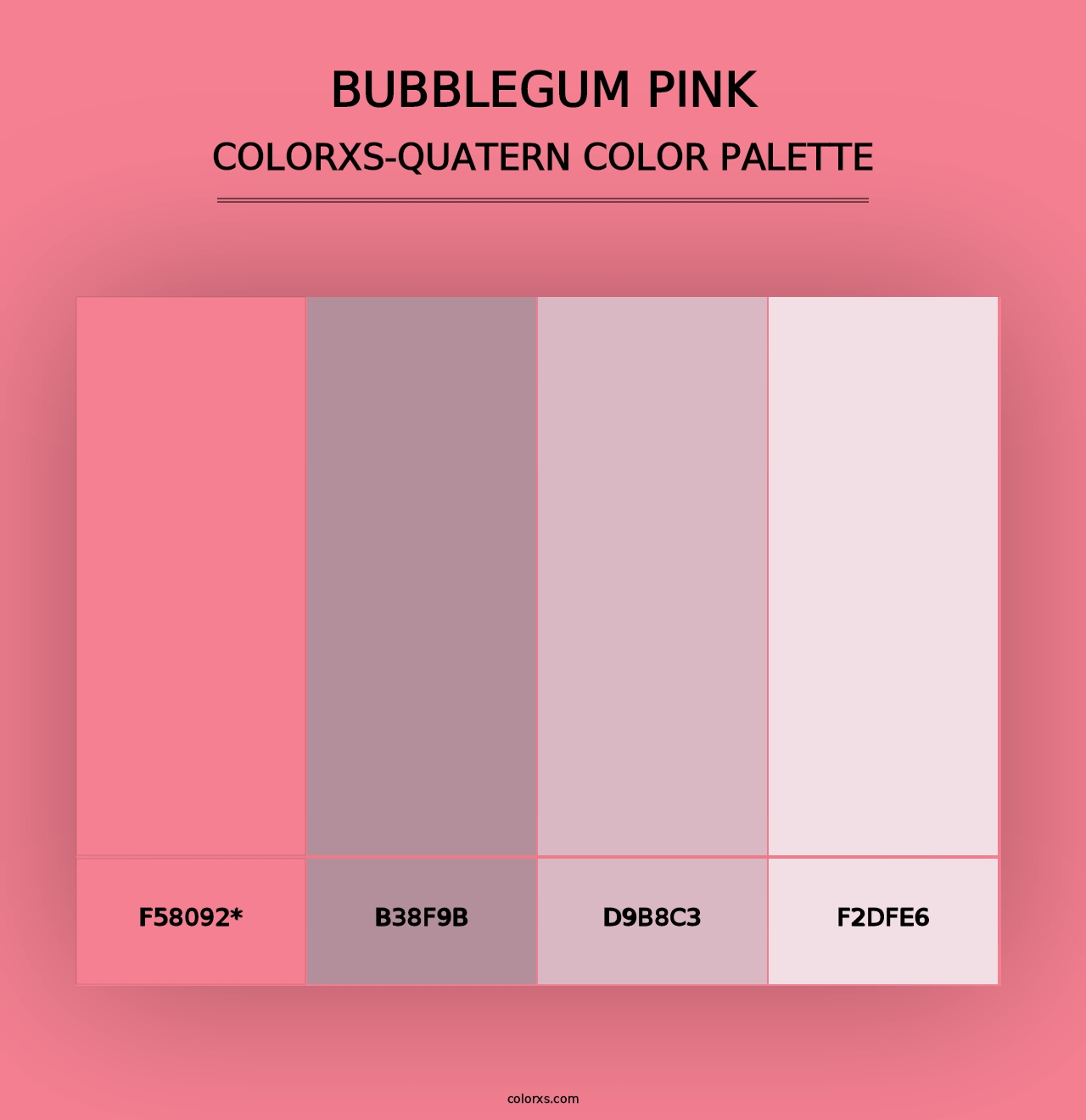 Bubblegum Pink - Colorxs Quad Palette