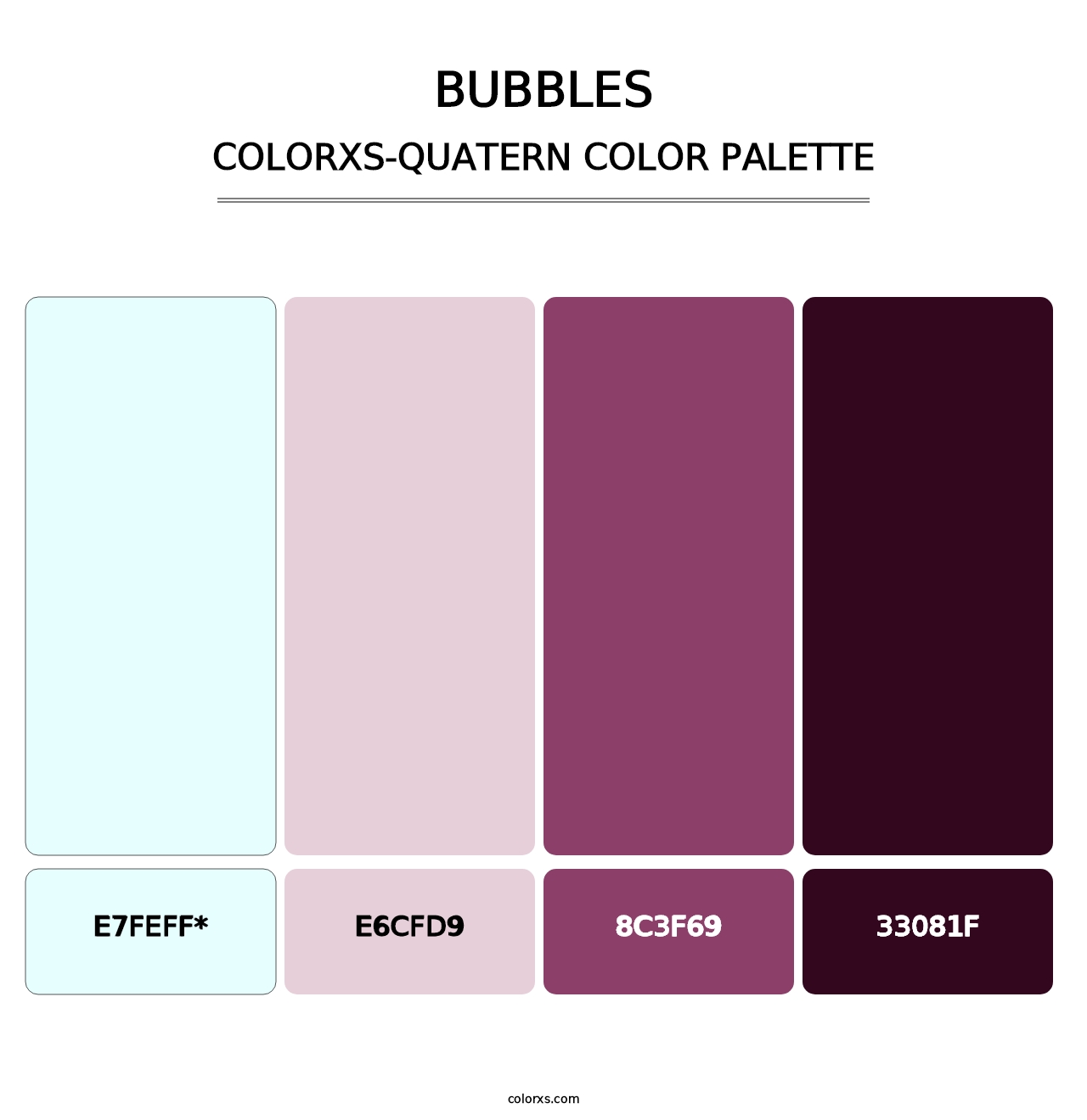 Bubbles - Colorxs Quad Palette