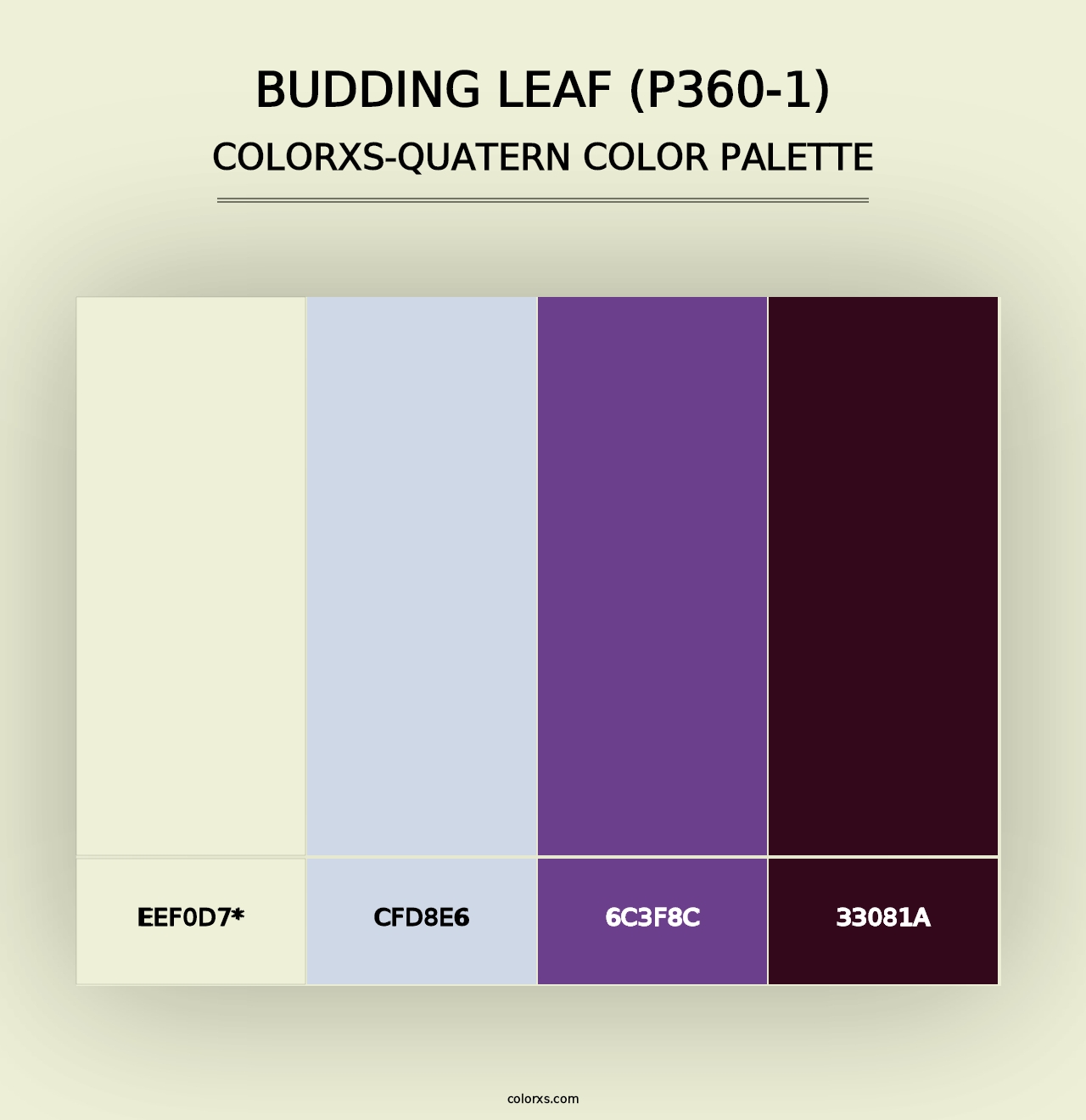 Budding Leaf (P360-1) - Colorxs Quad Palette